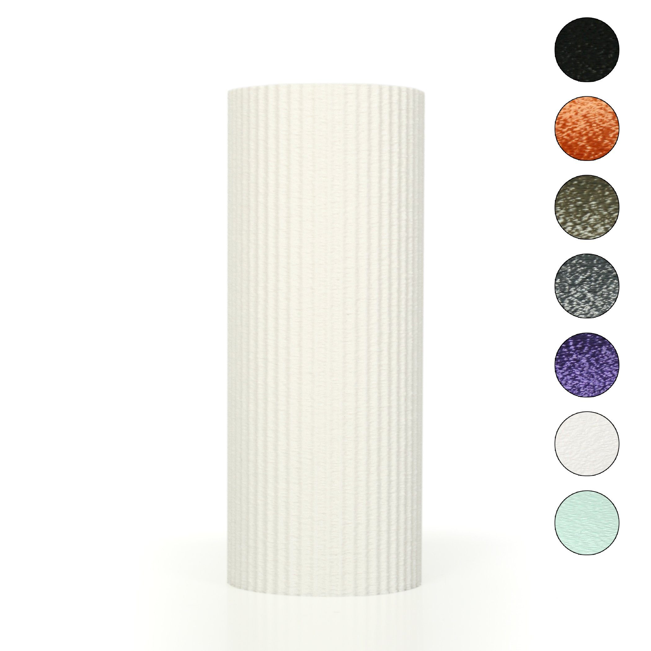 Kreative Feder Dekovase Designer Vase – Dekorative Blumenvase aus Bio-Kunststoff, aus nachwachsenden Rohstoffen; wasserdicht & bruchsicher White