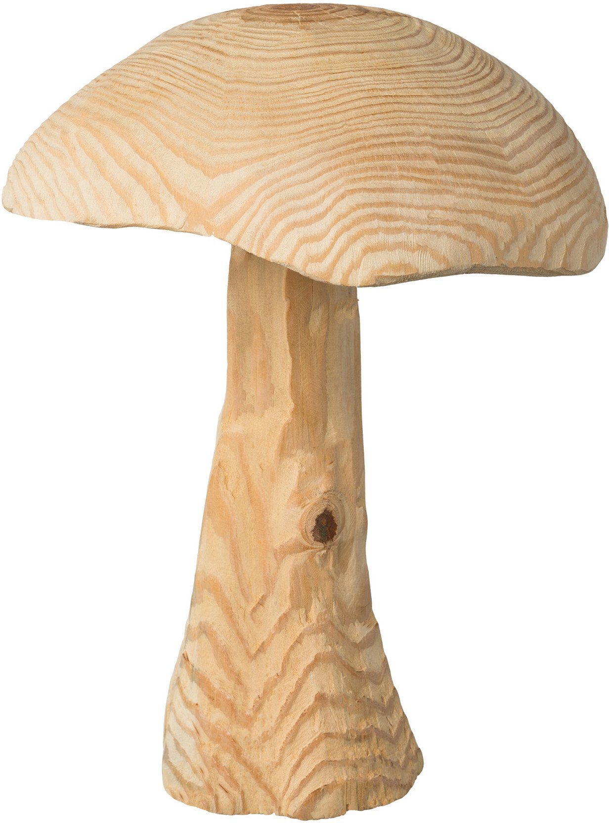 Creativ deco Dekoobjekt Pilz, Weihnachtsdeko, aus Tannenholz gefertigt