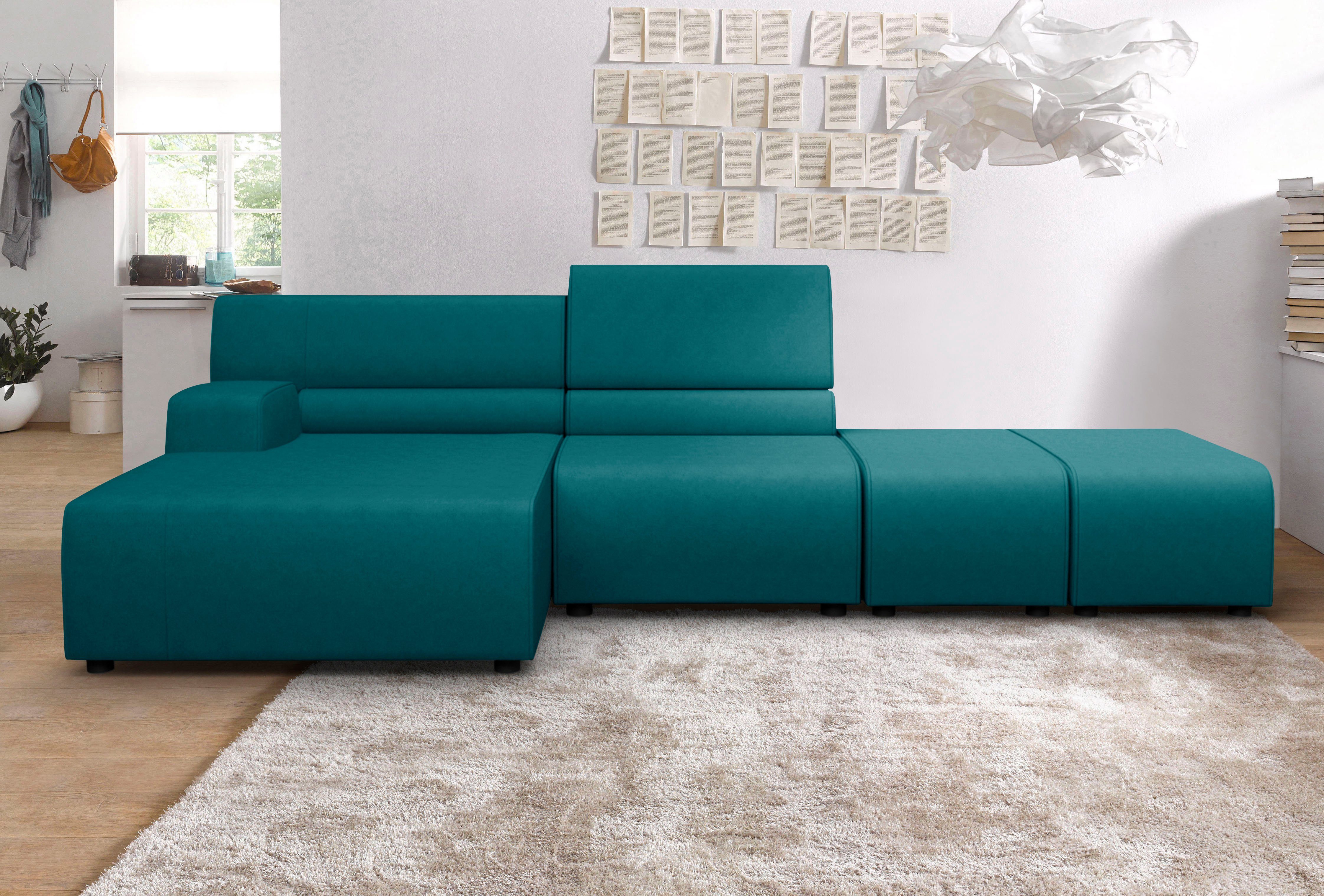 Egoitaliano Ecksofa Babouche, Designsofa mit außergewöhnlichem Sitzkomfort zum Wohlfühlen