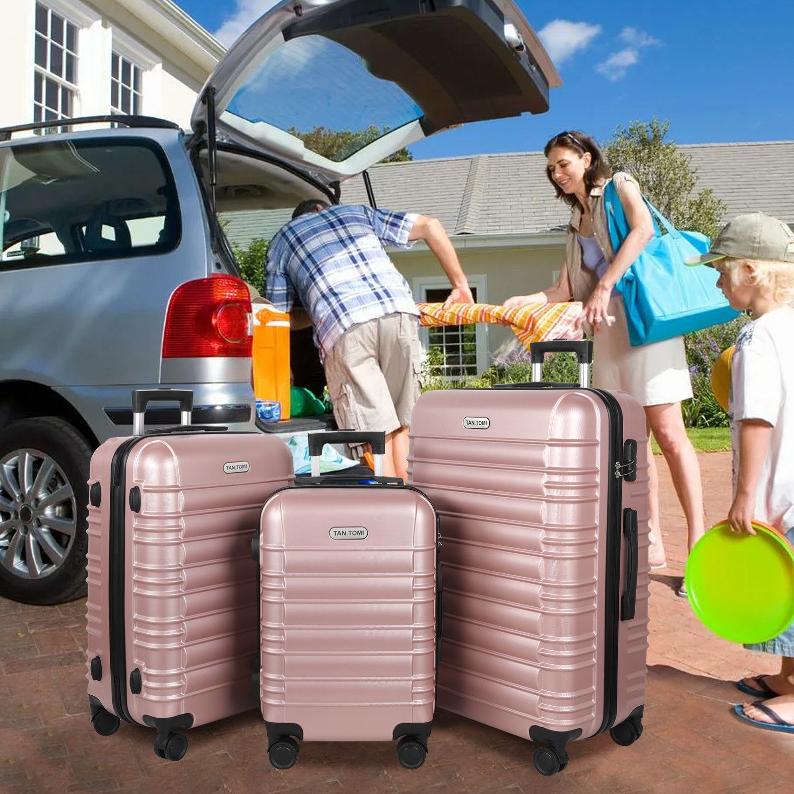 TAN.TOMI Hartschalen-Trolley Reisekoffer Trolley Großer Koffer günstig online kaufen