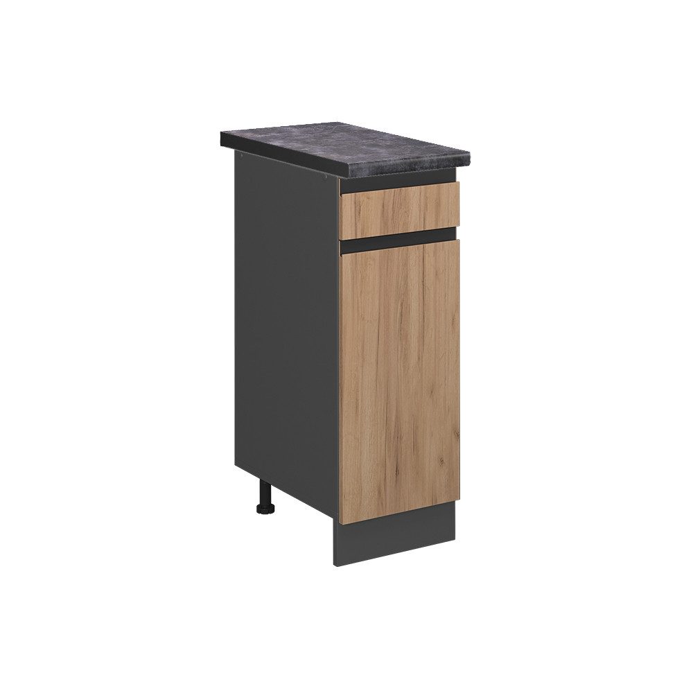 Vicco Unterschrank R-Line, Goldkraft Eiche/Anthrazit, 30 günstig online kaufen