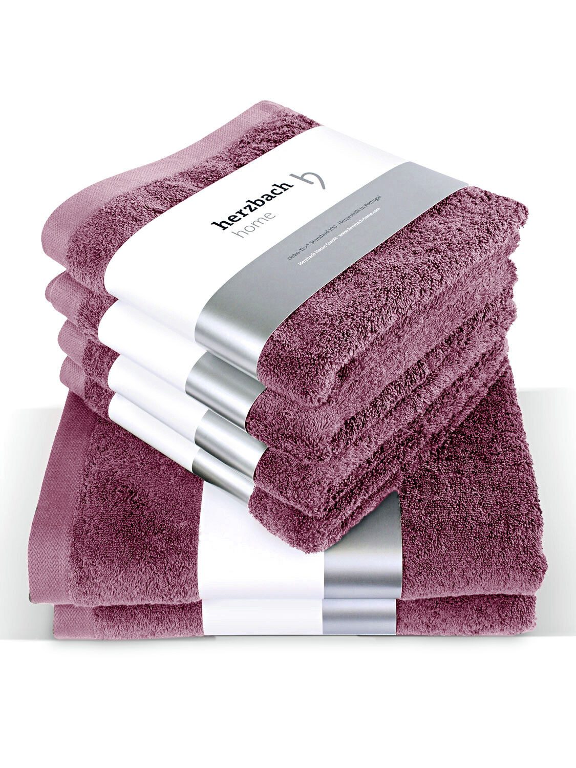 Herzbach Home Handtuch Set Pura, (6-St), günstig online kaufen