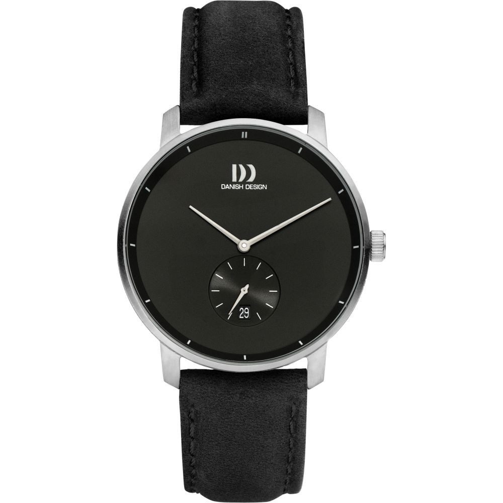 Danish Design Titanuhr DANISH DESIGN Herren Armbanduhr DONAU IQ13Q1279 schwarz 40mm Lederband