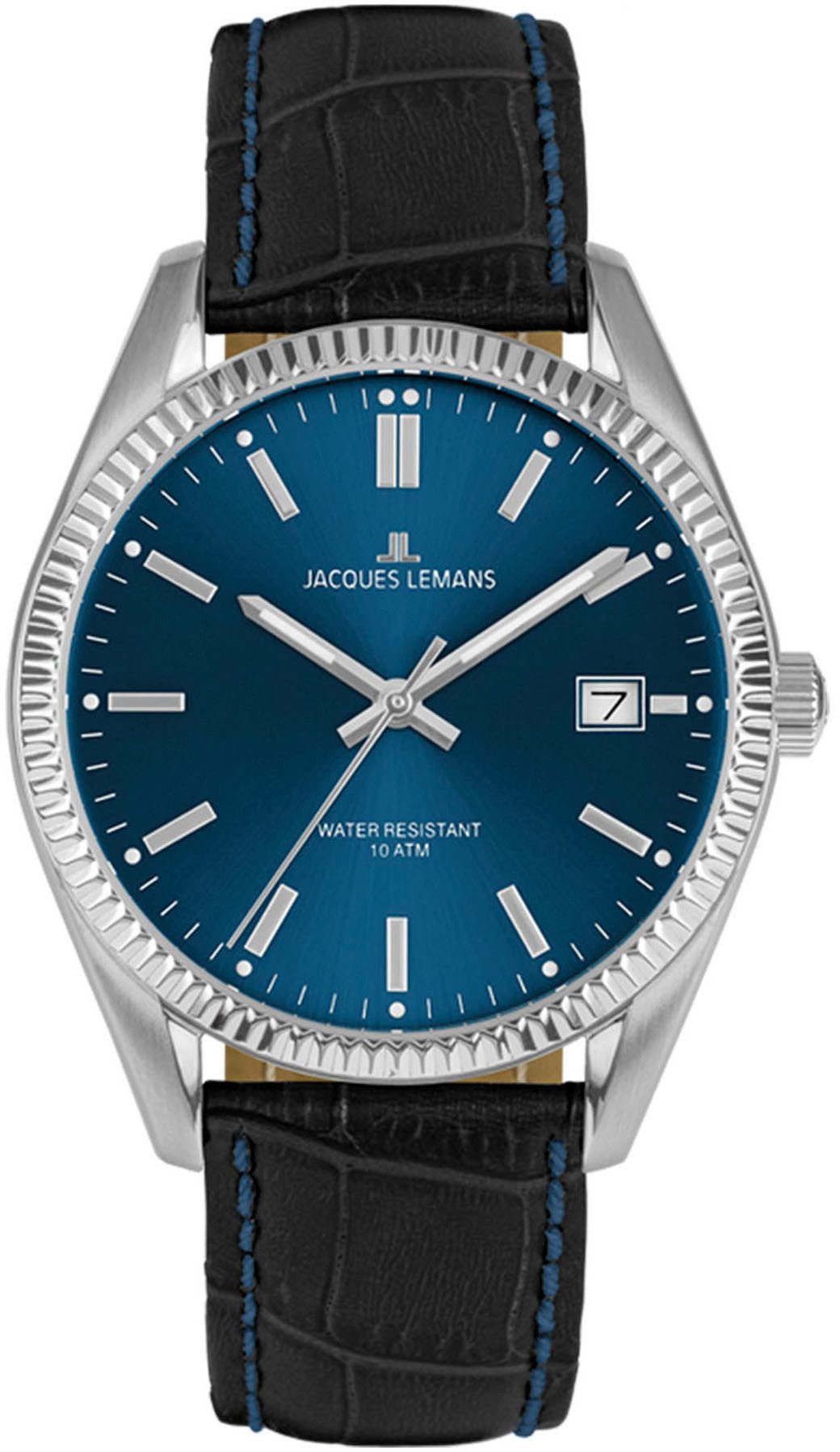 Jacques Lemans Quarzuhr Derby 50-4R, Armbanduhr, Damenuhr, analog, Datum, L günstig online kaufen