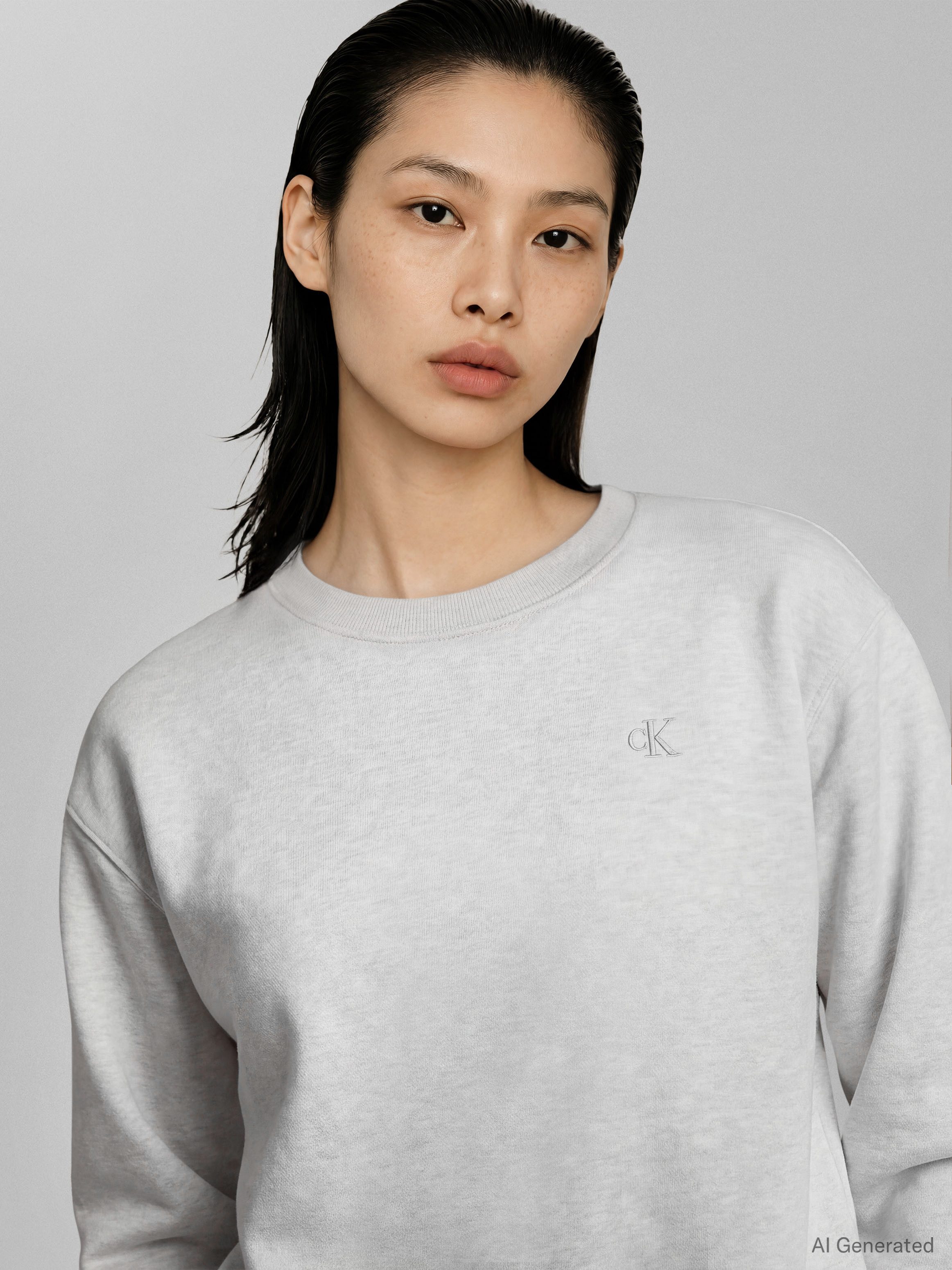 Calvin Klein Jeans Sweatshirt RELAXED MONOGRAM FRENCH TERRY Relaxed fit mit Rundhalsausschnitt