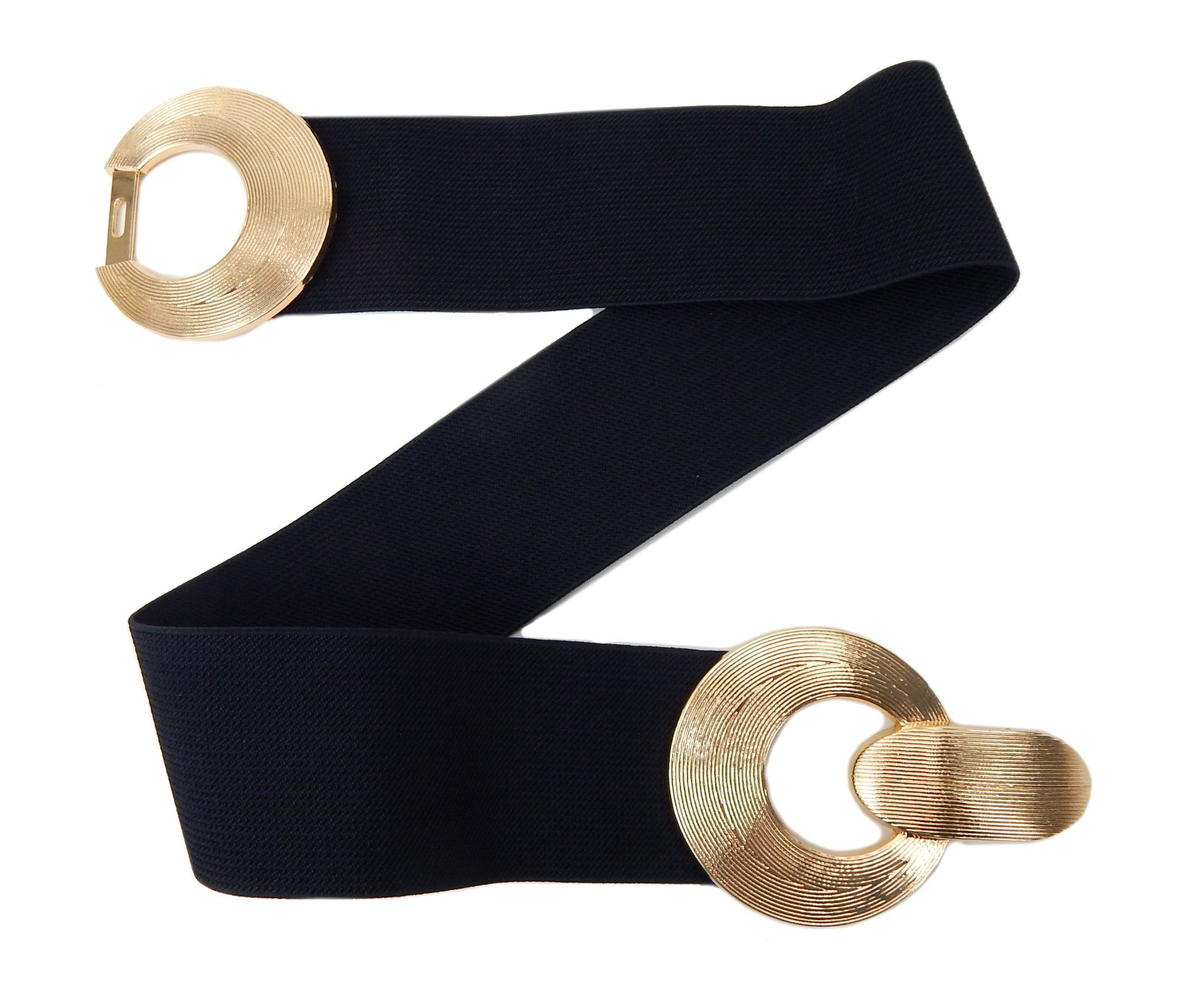 Ella Jonte Stretchgürtel schwarz silber oder gold elastischer Gürtel 75 - 9 günstig online kaufen