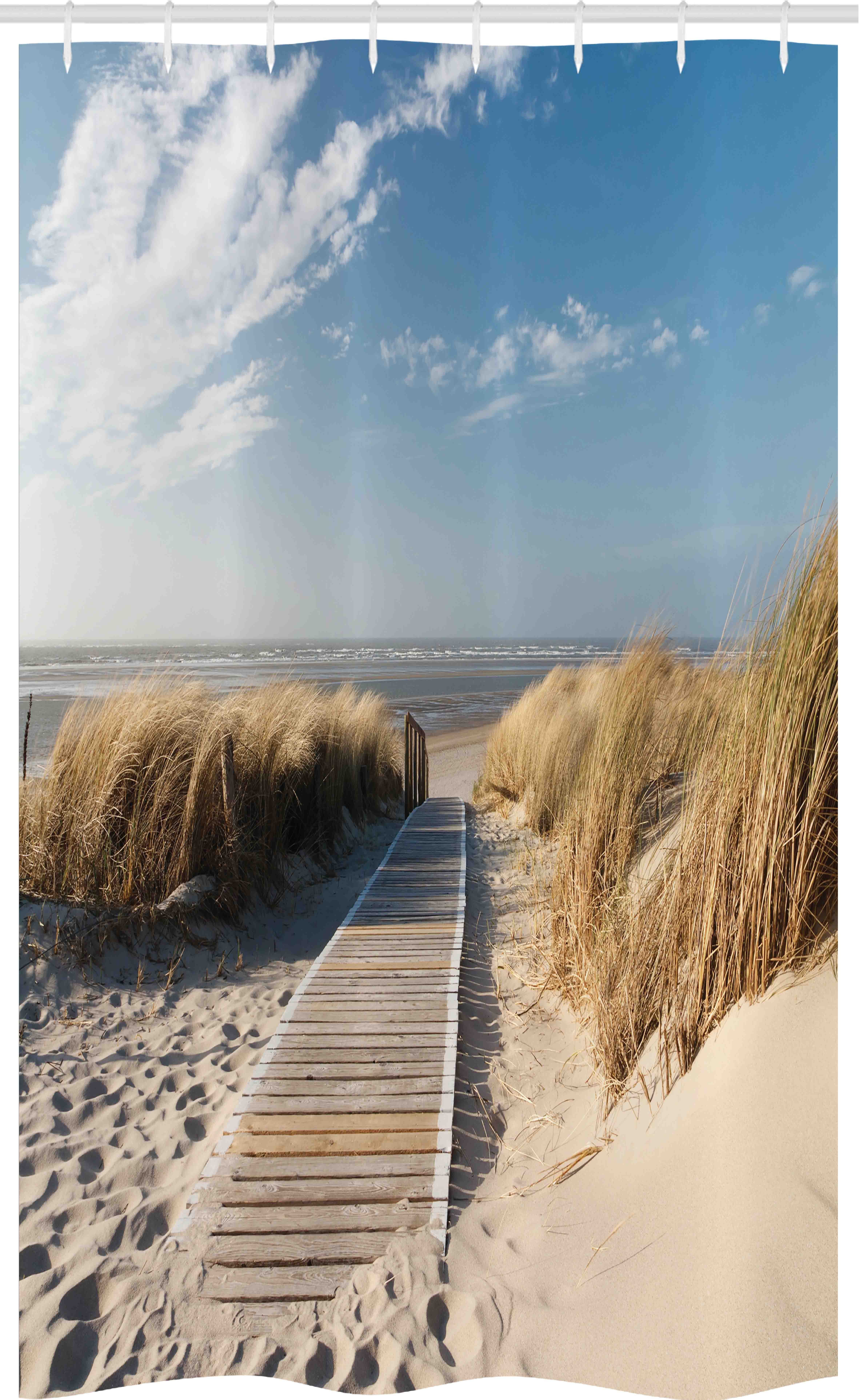 Abakuhaus Duschvorhang Badezimmer Deko Set aus Stoff mit Haken Breite 120 c günstig online kaufen