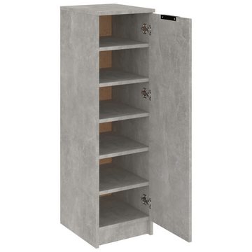 furnicato Schuhschrank Betongrau 30x35x100 cm Holzwerkstoff