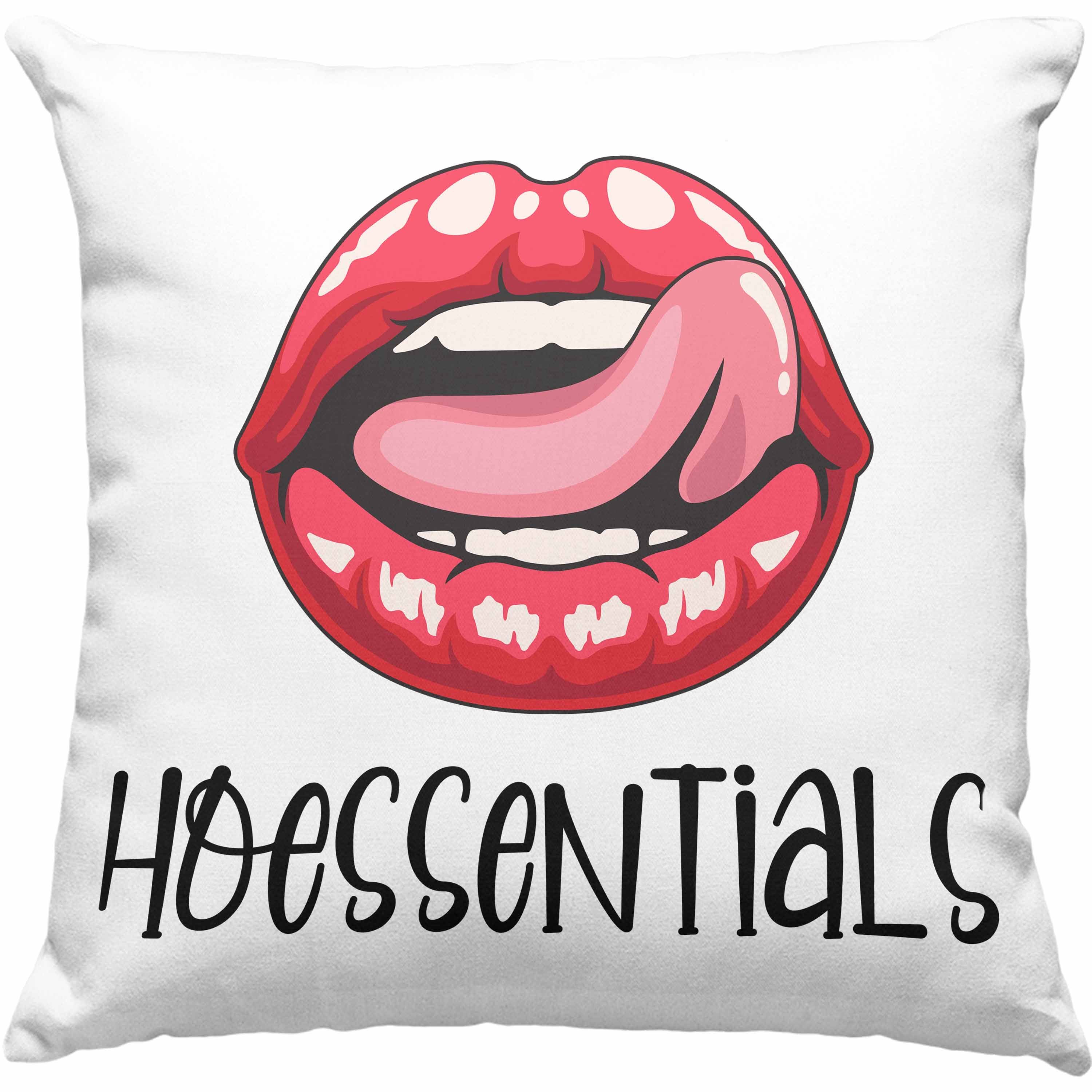 Trendation Dekokissen Trendation - Hoessentials Grün 40x40 Kissen Geburtstag Frauen Spruch Füllung Lustige für mit Dekokissen Geschenk Geschenkidee