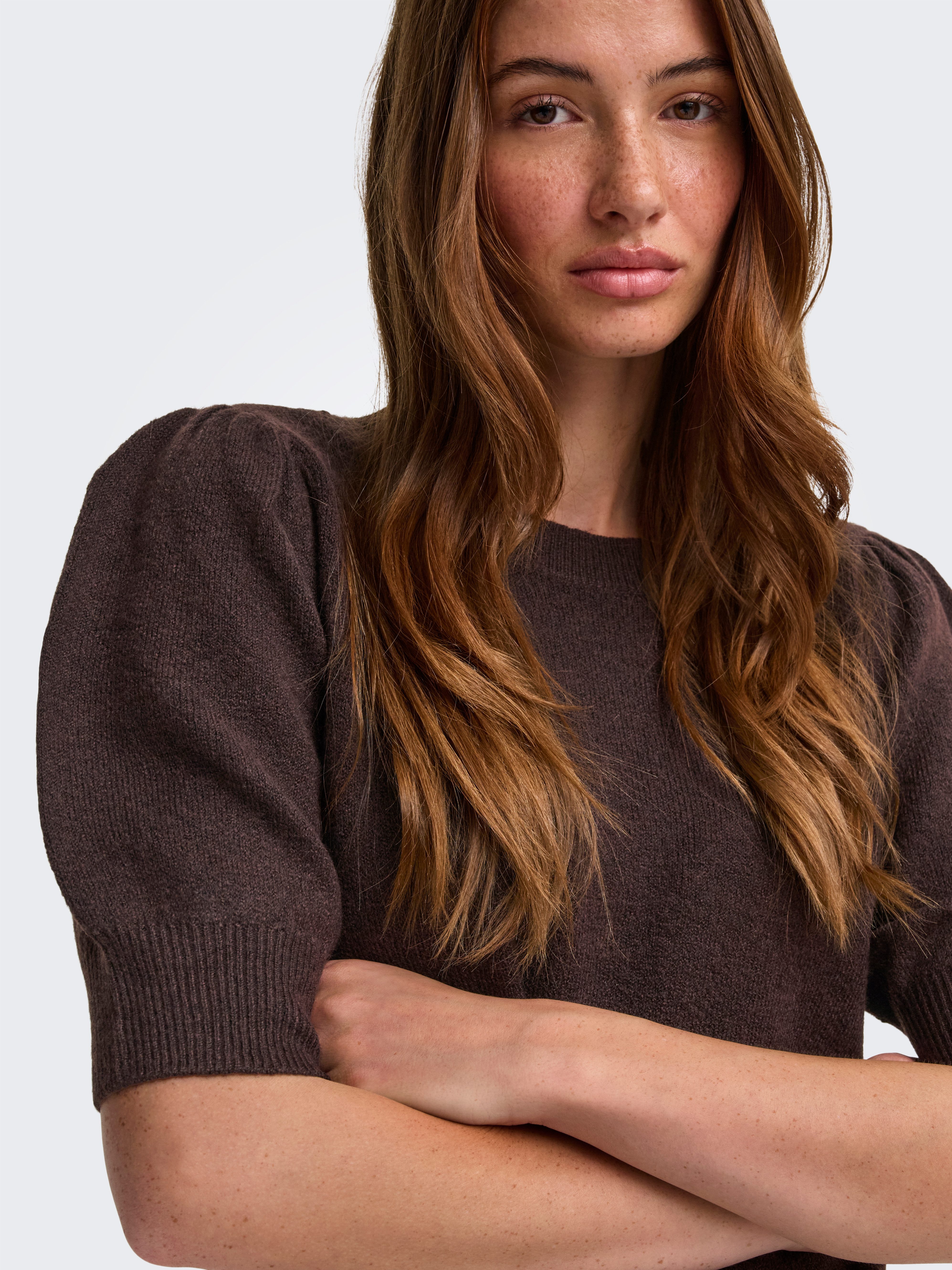 ONLY Strickpullover ONLRICA LIFE 2/4 PULLOVER KNT NOOS Materialmix, regular fit