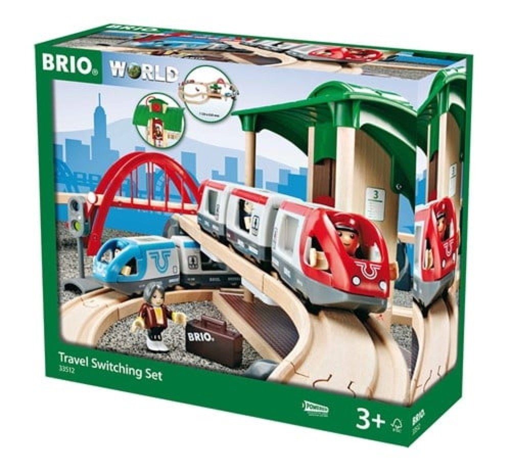 BRIO® Spielzeugeisenbahn-Set World Eisenbahn Set Großes Bahn Reisezug Set 42 Teile 33512