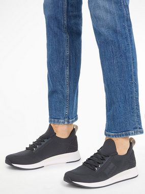 Tommy Jeans TJM KNITTED RUNNER Sneaker mit praktischer Anziehlasche, Freizeitschuh, Halbschuh, Schnürschuh