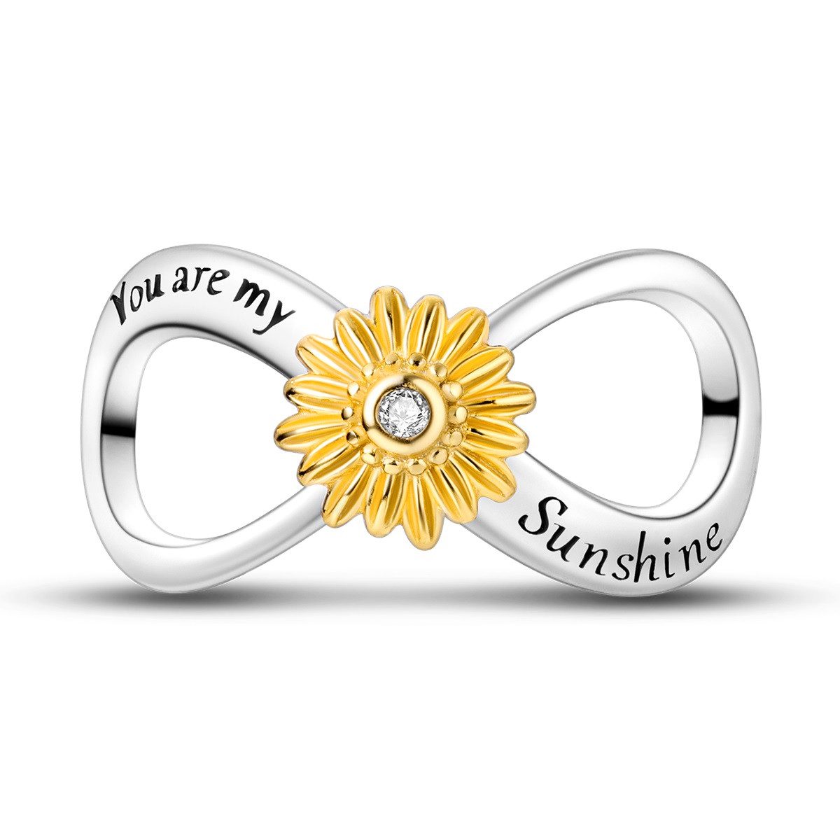 PANDACHARMS Bead Infinity Sunshine Charm für Charm Armband, 925er Silber, Z günstig online kaufen