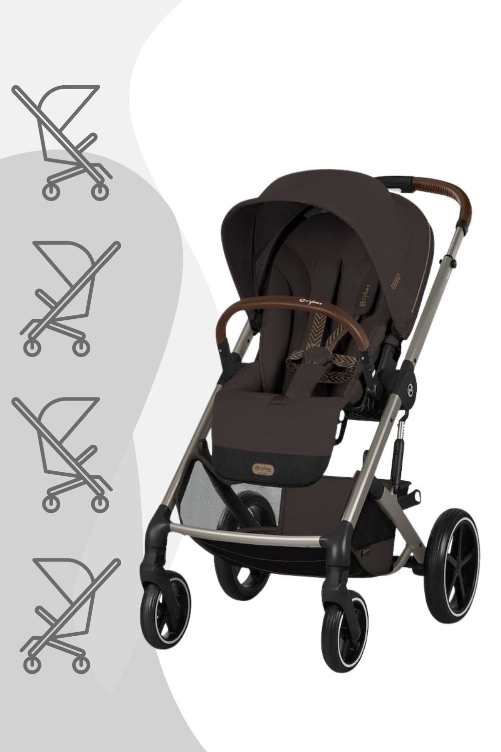 Cybex Kinder-Buggy Cybex Balios S Lux Kinderwagen - Kollektion 2026/2027, Mit Sitzeinheit und Einkaufskorb (10 kg), ab Geburt - 4 Jahre (22 kg)