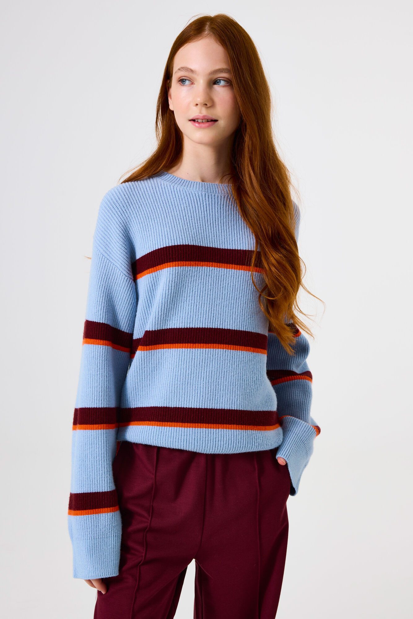 Garcia Rundhalspullover mit Streifen Muster for GIRLS