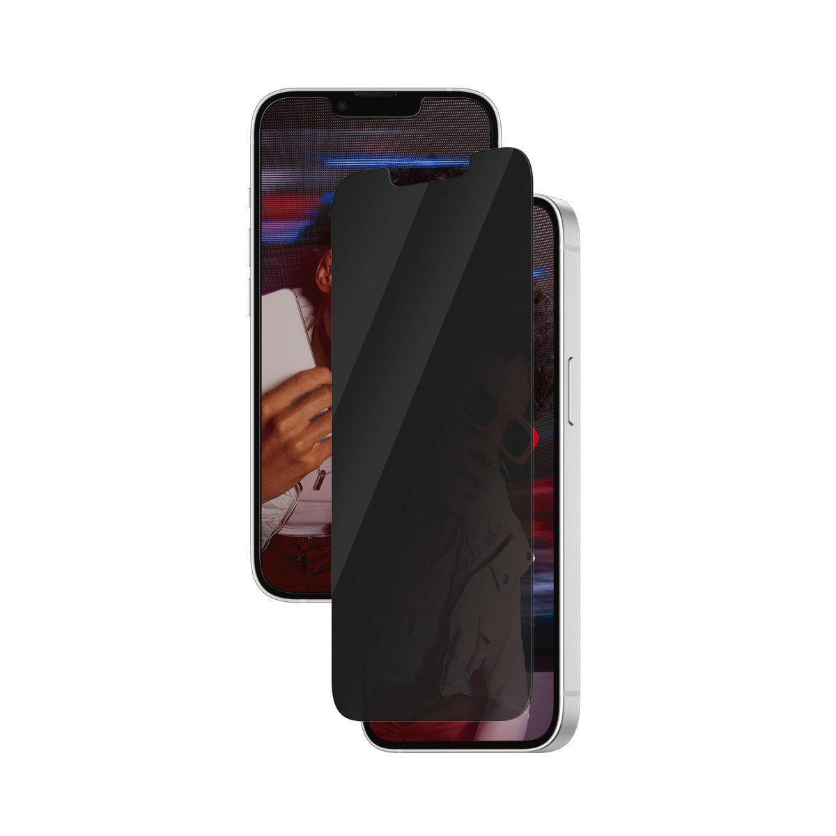 SAFE by PanzerGlass Displayschutzglas Side-View Privacy Screen Protection für Apple iPhone 13/13 Pro, Apple iPhone 14, Apple iPhone 16e, Displayschutzfolie, Schutzfolie, Bildschirmschutz, kratz- & stoßfest