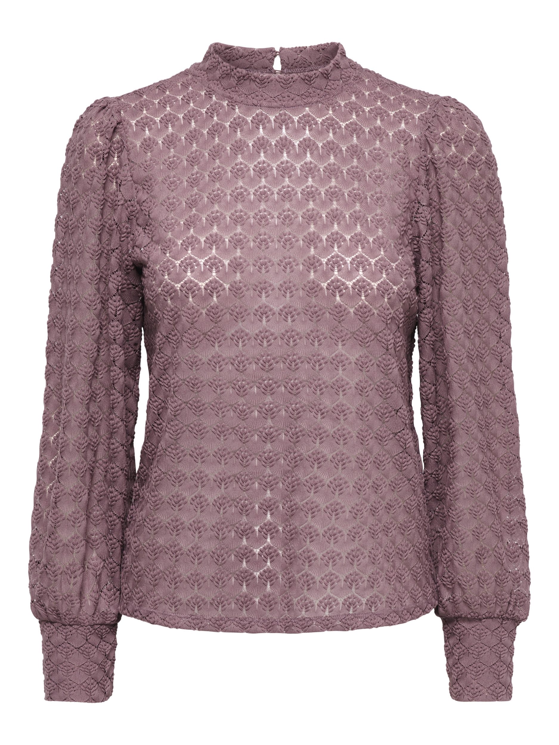 ONLY Blusenshirt JDYAVERY L/S LACE TOP JRS NOOS 199131 Grape Shake
