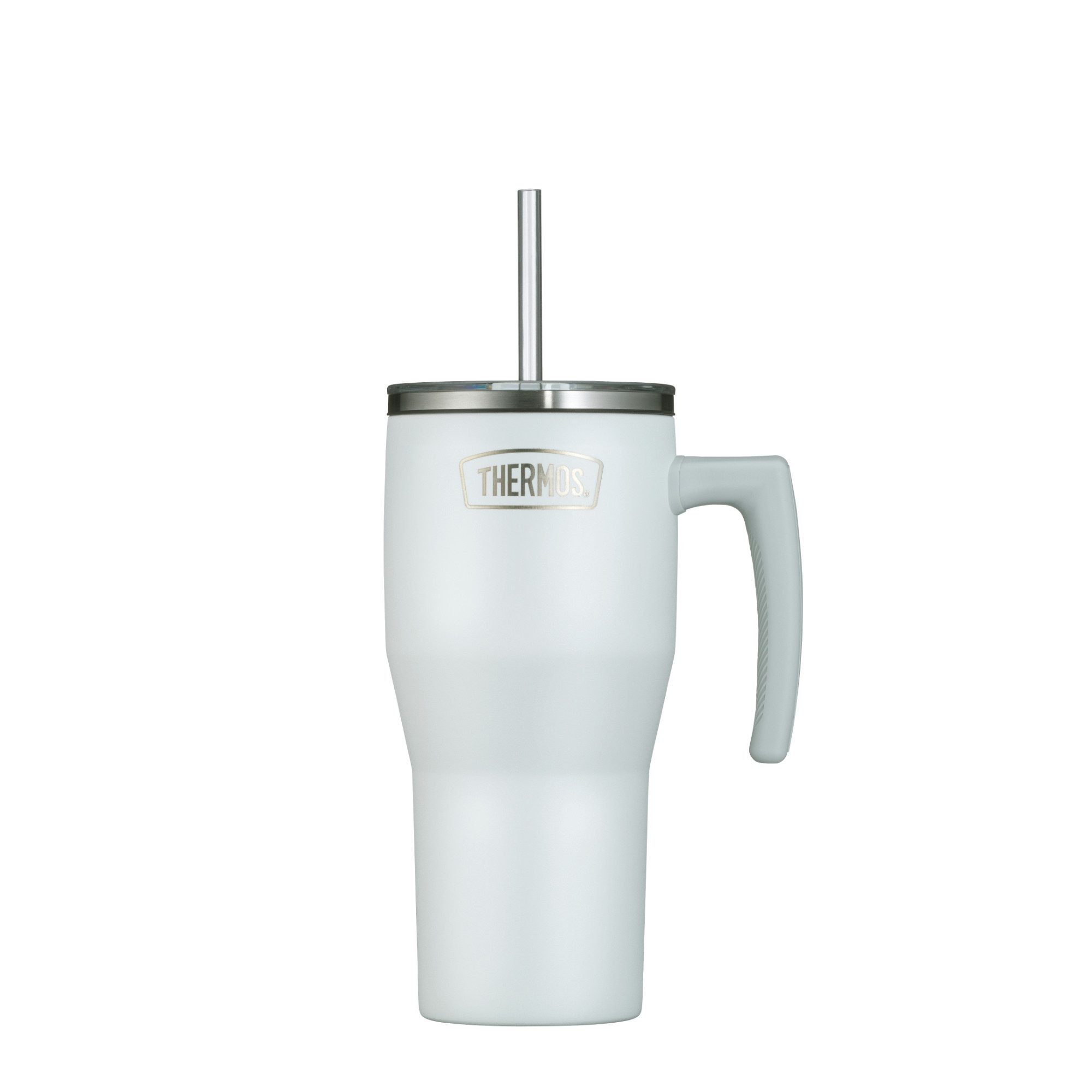 THERMOS Thermobecher REFRESHING SERIES ISOLIERTRINKBECHER mit Strohhalm, 1-tlg., 0,85l, 6h heiß & 6h kalt, mit Griff