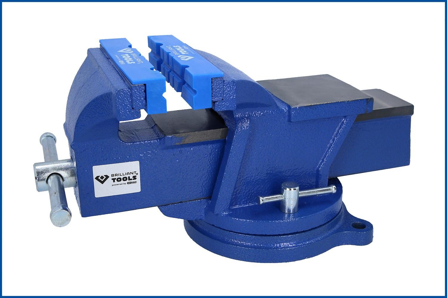Brilliant Tools Schraubzwinge Schraubstock-Schonbacken mit Nuten, 2-tlg, Kunststoff