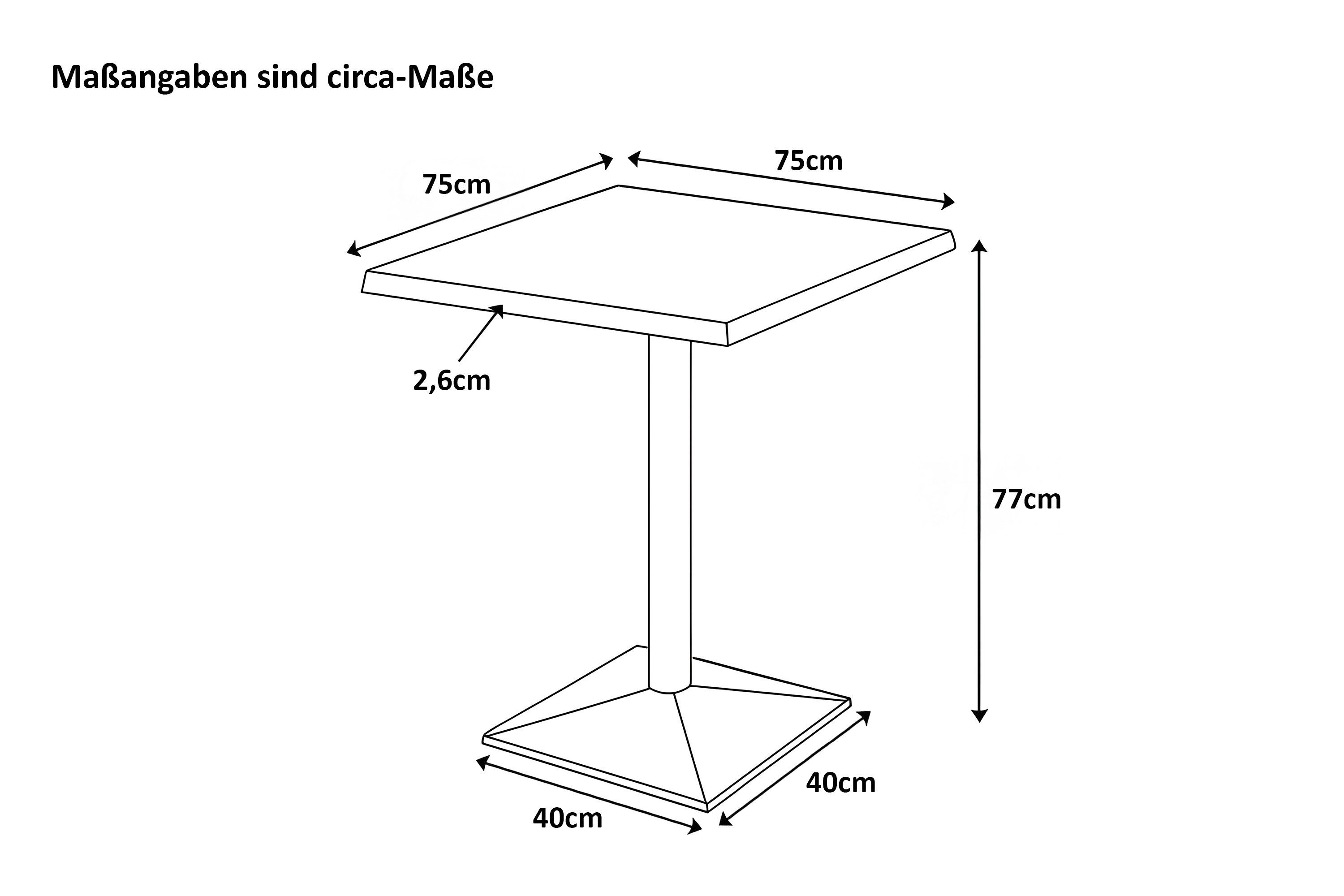 SAM® Baumkantentisch Inge, massive Akazie oder Eiche, Baumkante, Säulengest günstig online kaufen