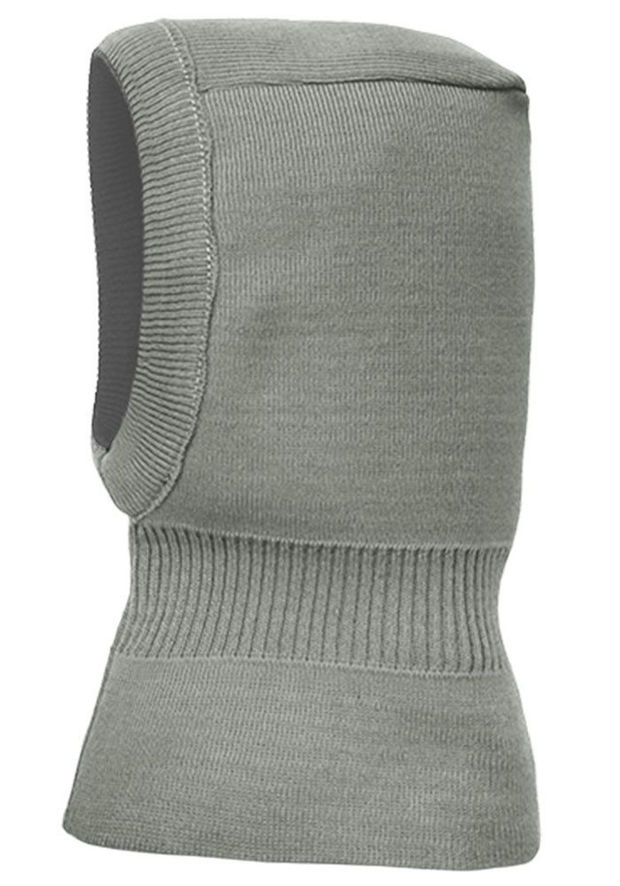 MAXIMO Wendemütze reine Merinowolle, reversible, doppelt gestrickt, Ausgenähtes Halsteil