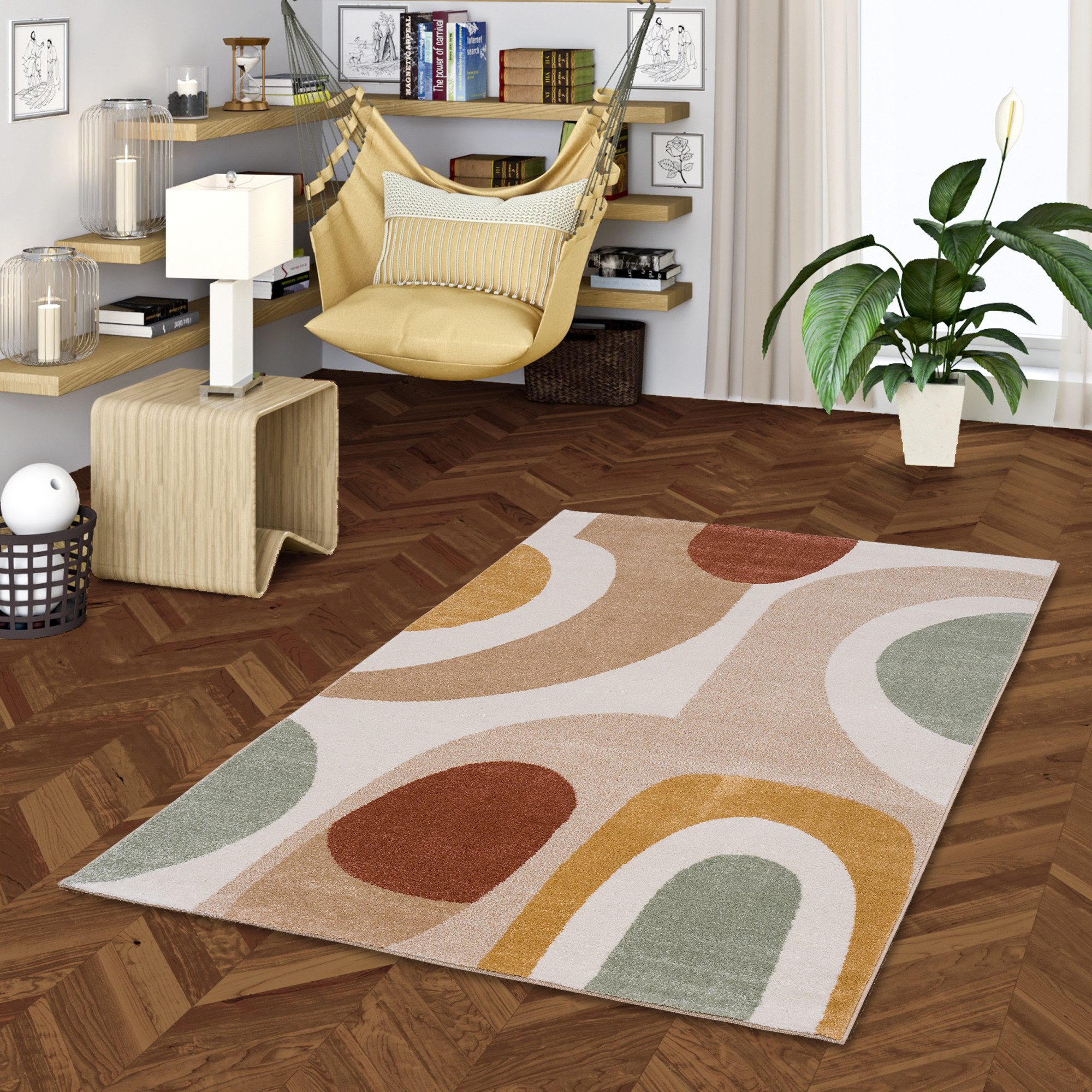 Pergamon Designteppich Designer Teppich Faro Retro, günstig online kaufen