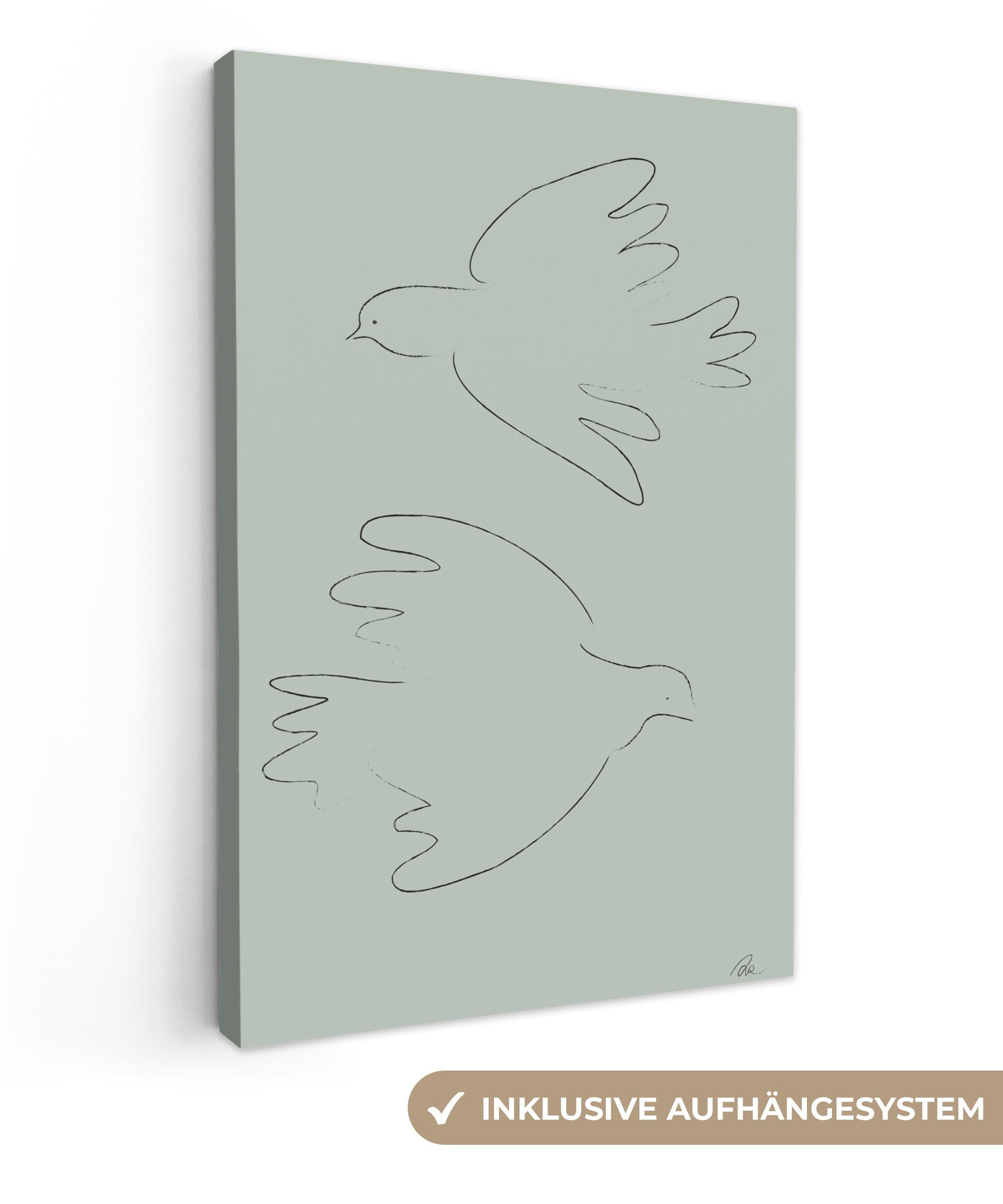 OneMillionCanvasses® Leinwandbild Tauben - Vögel - günstig online kaufen