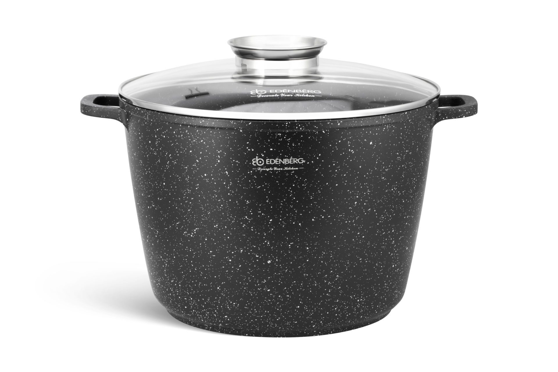 Edenberg Kochtopf Großer Topf 10L Suppentopf Kompotttopf Spargeltopf Steinbeschichtung, Aluminiumguss, Keramik (Sehr hochwertig, 2-tlg., Eine ideale Geschenkidee)