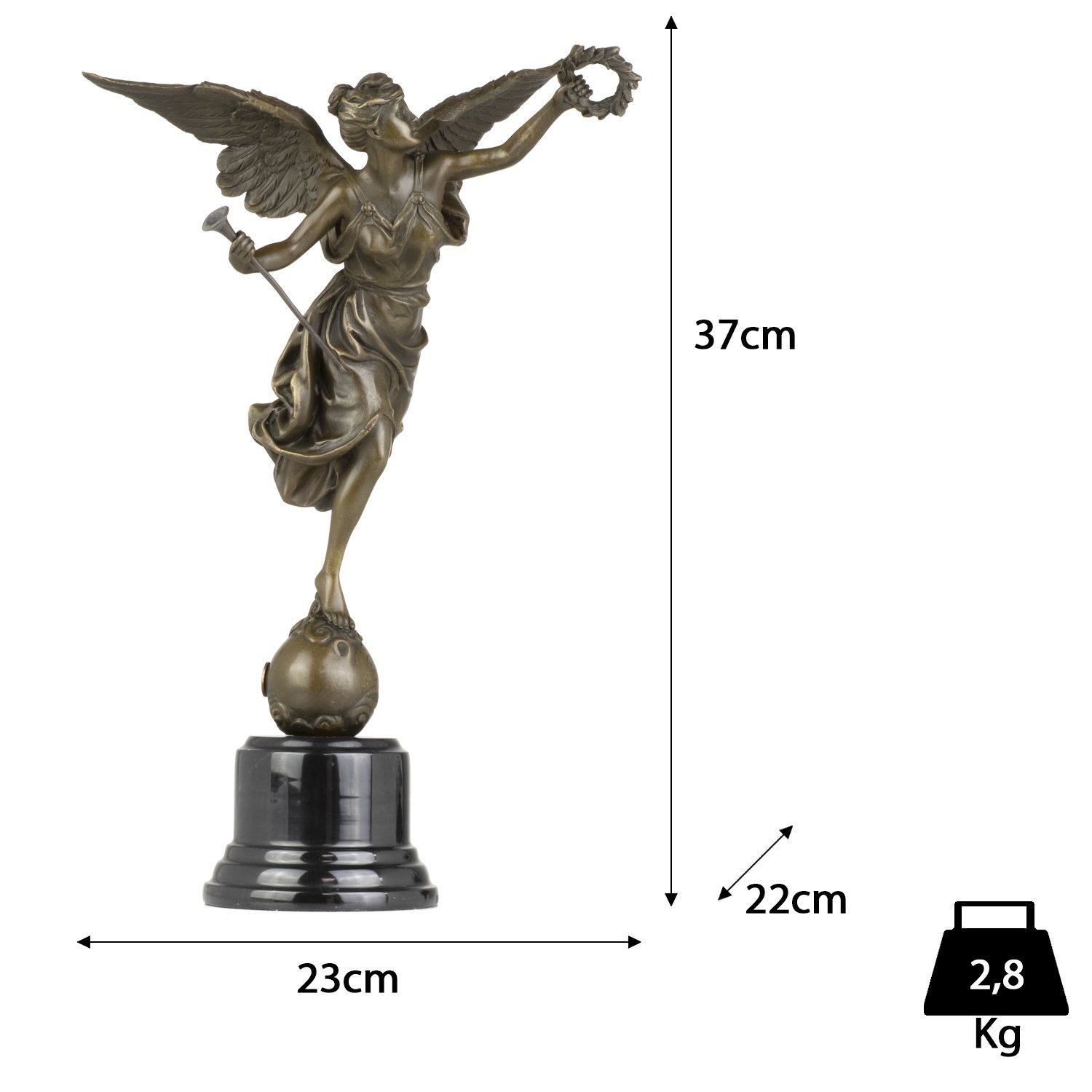 Moritz Skulptur Bronzefigur Siegesgöttin Viktoria Siegessäule