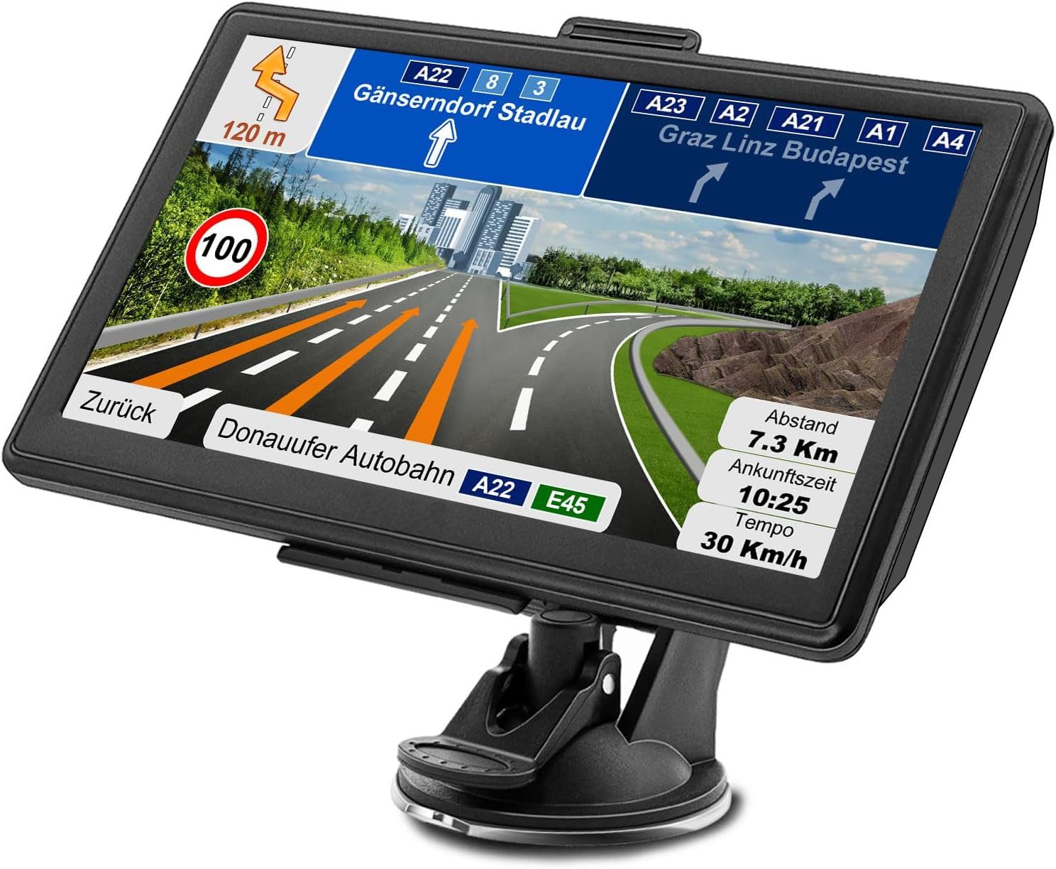 für Auto Navigation PKW-Navigationsgerät (8GB+256MB EU Karte) Navigationsgerät