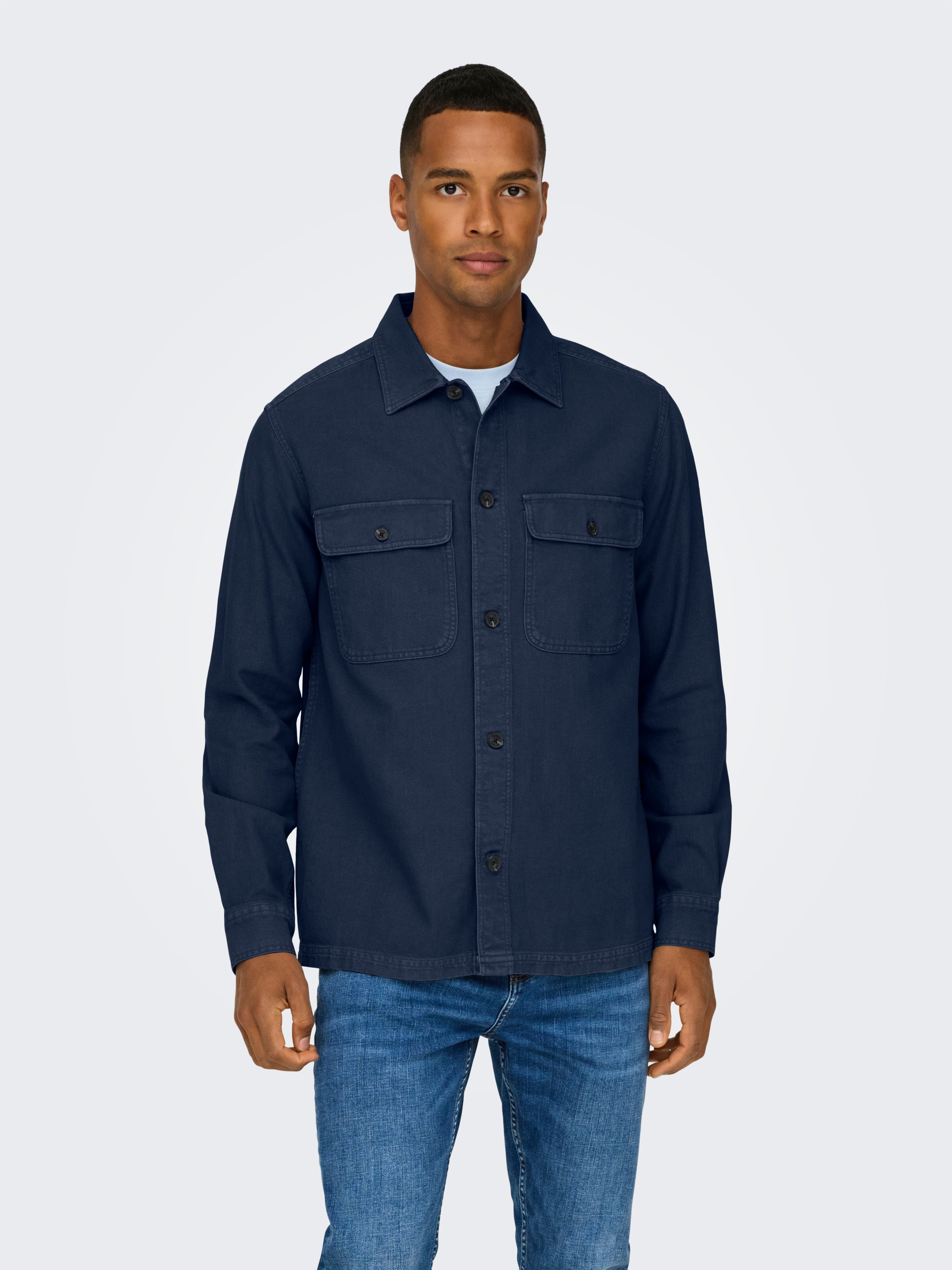 Langarmhemd ONSOLIVER TWILL OVERDYE OVERSHIRT BF