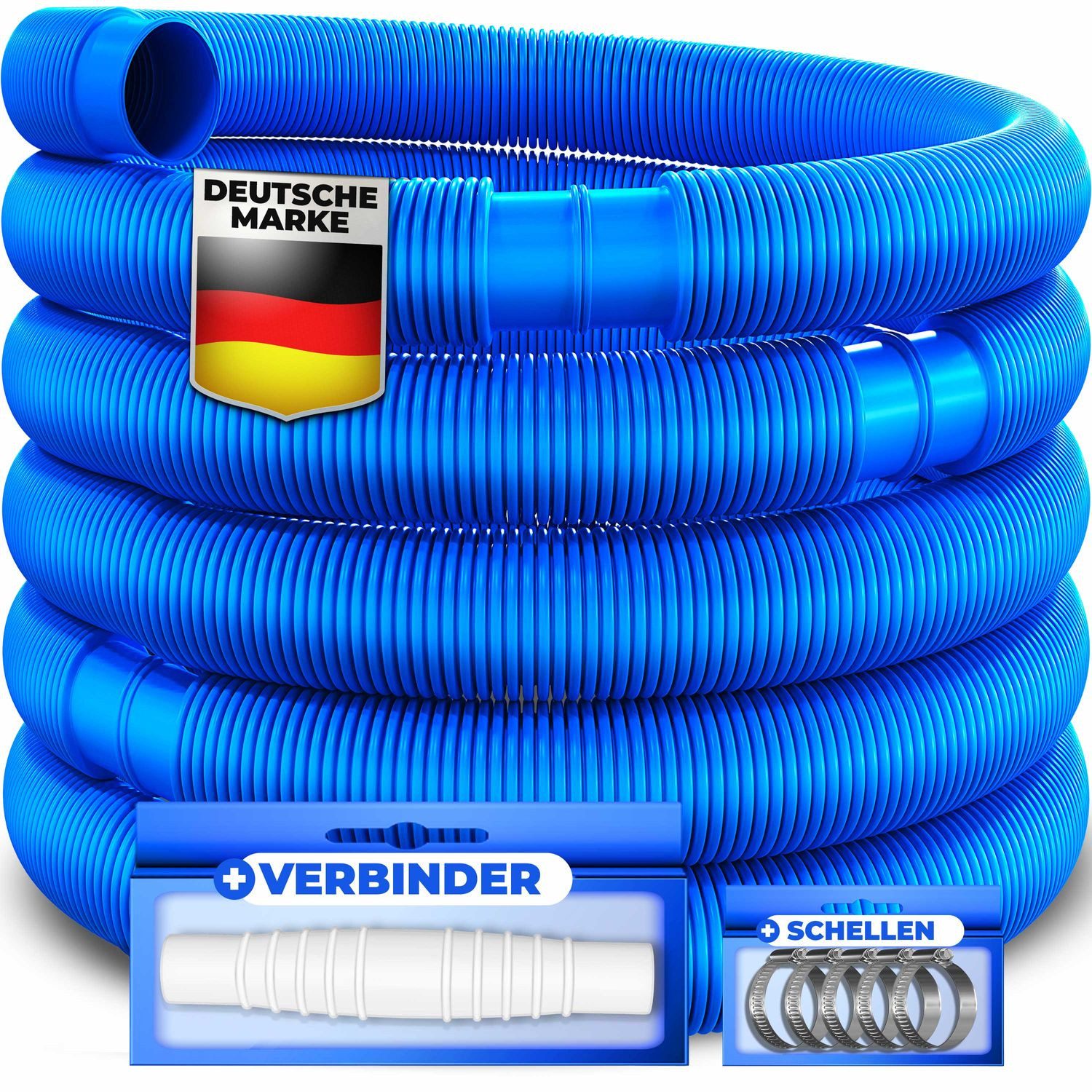 KESSER Poolschlauch, Schwimmbadschlauch Schwimmbadschlauch + Muffen Solarschlauch für Pool