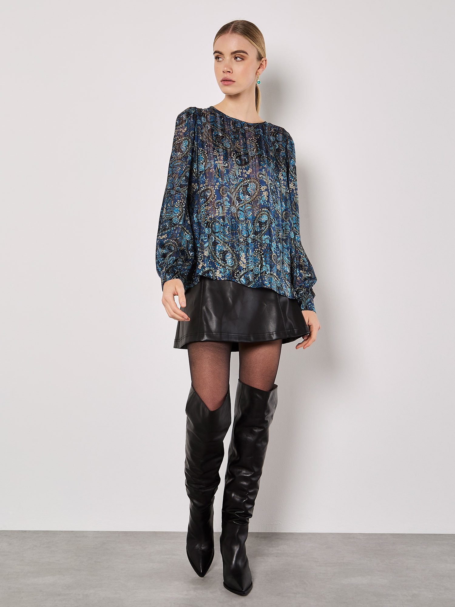 Schlupfbluse Plisseebluse