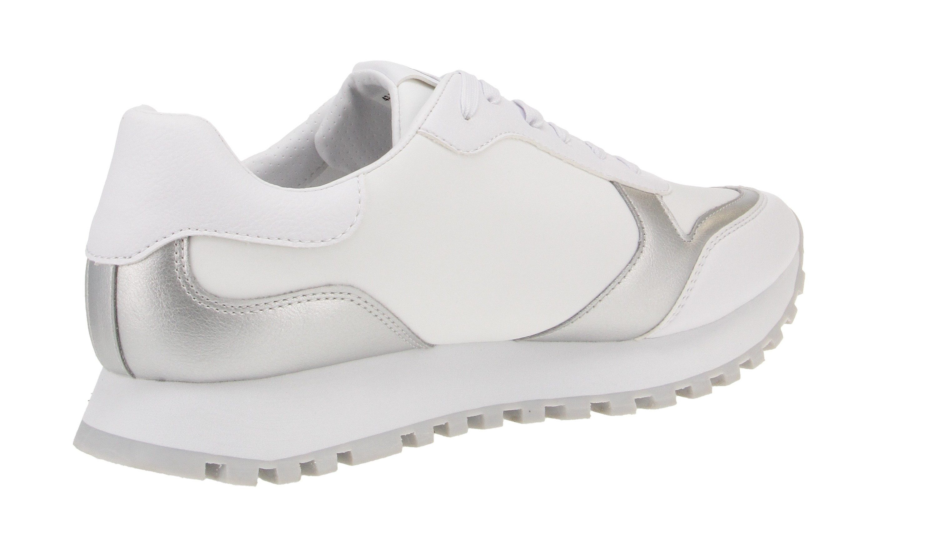 BAGATT bagatt D31-A6L13-5050 Siena - Damen Schuhe Sneaker - 2013-White-Silver Sneaker