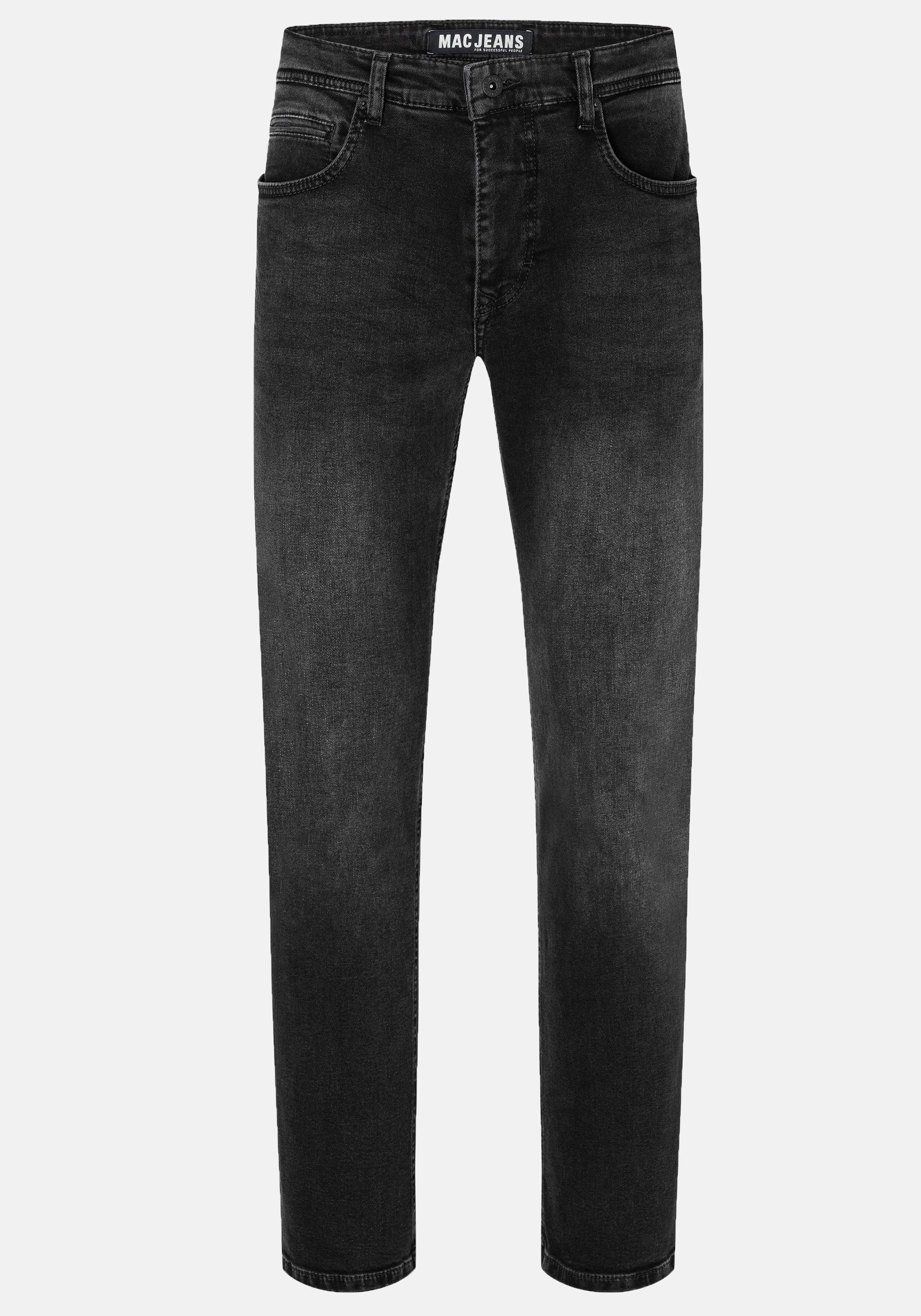 MAC 5-Pocket-Jeans Arne Stretch Denim black stone used | Stretchjeans