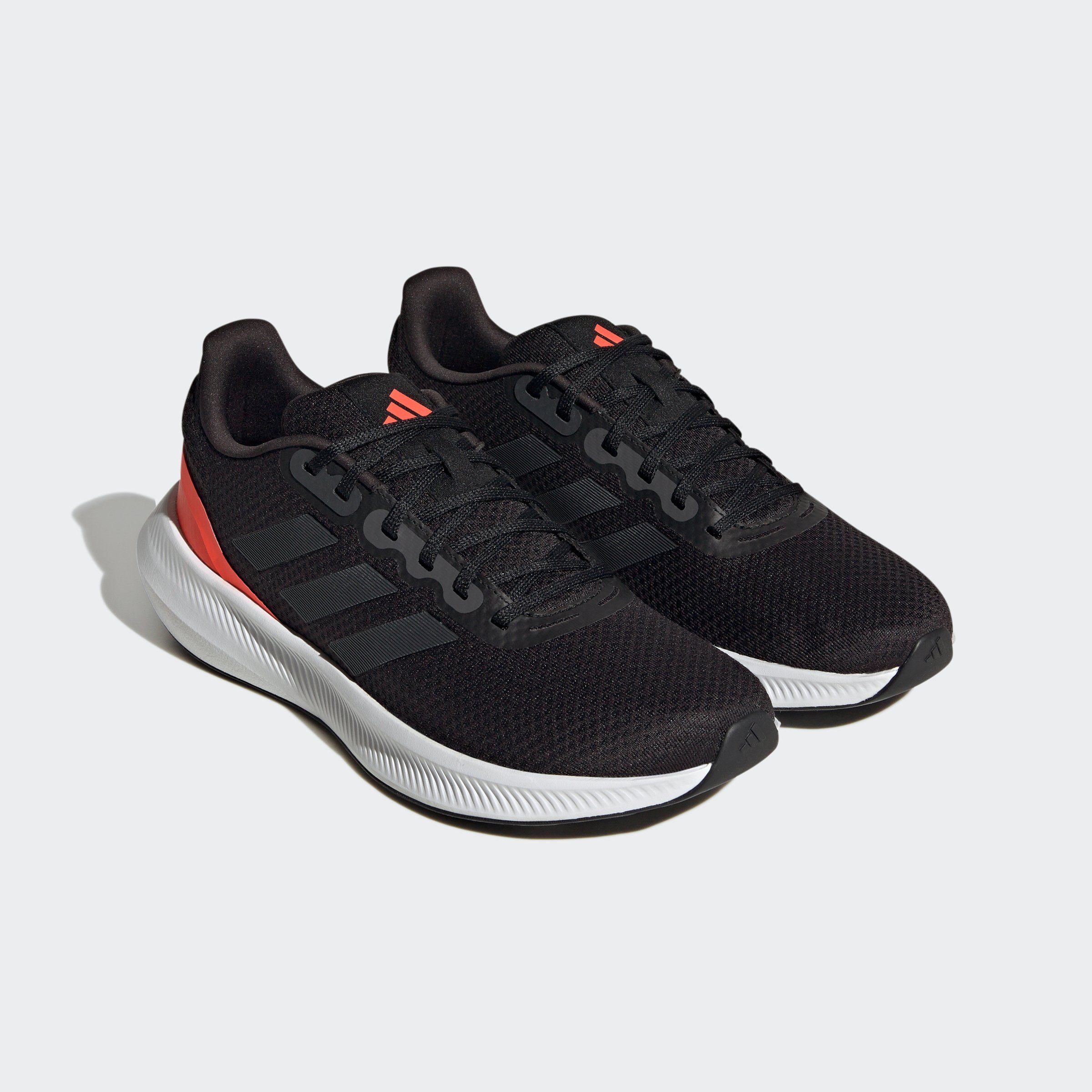 adidas Performance Black 3 Core / Carbon RUNFALCON Laufschuh Solar Red /