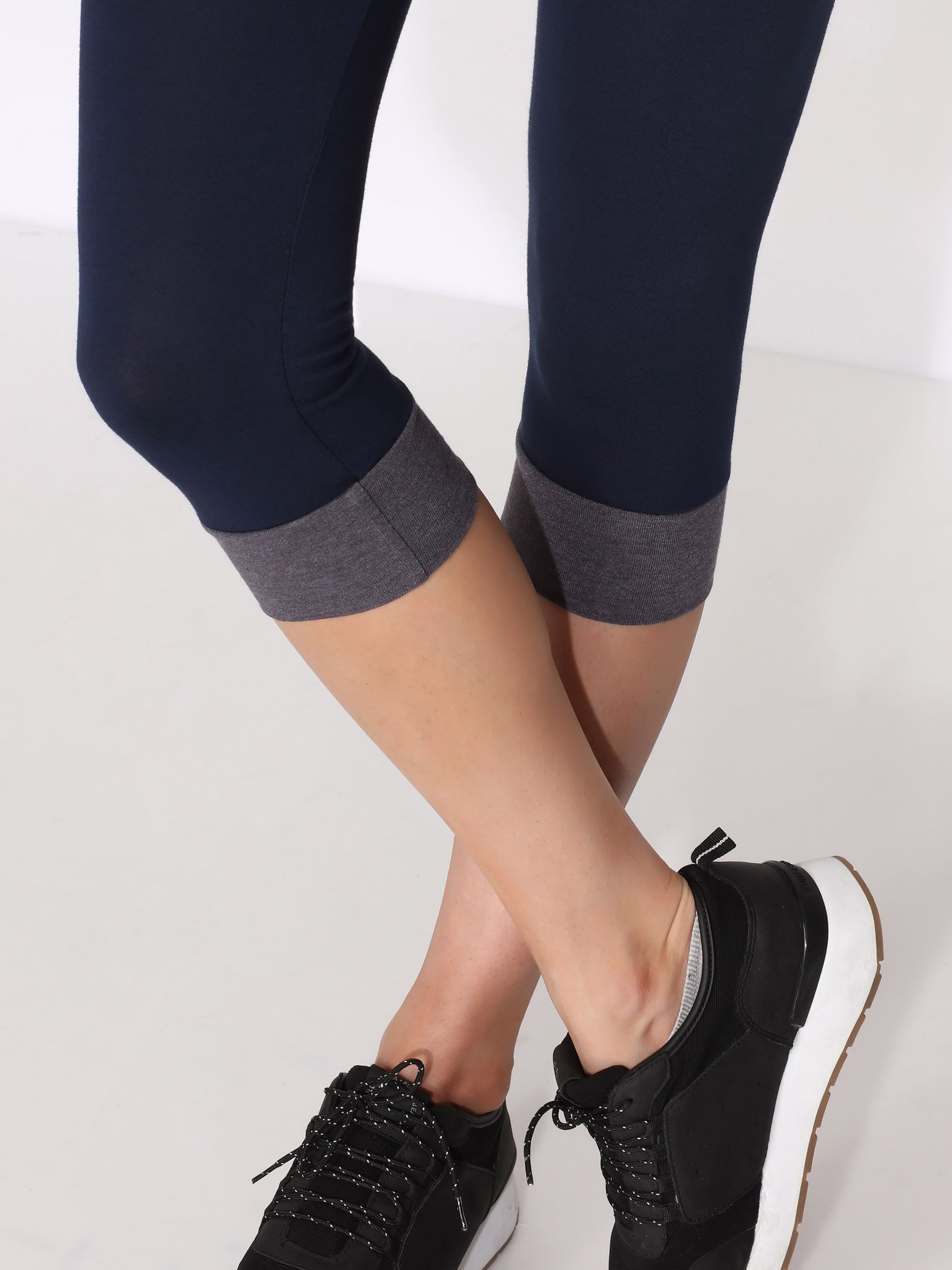 Merry Style Leggings Damen Leggings aus Baumwolle mit angenähtem Bündchen MS10-379 (1-tlg) elastischer Bund – Bild 5 von 5