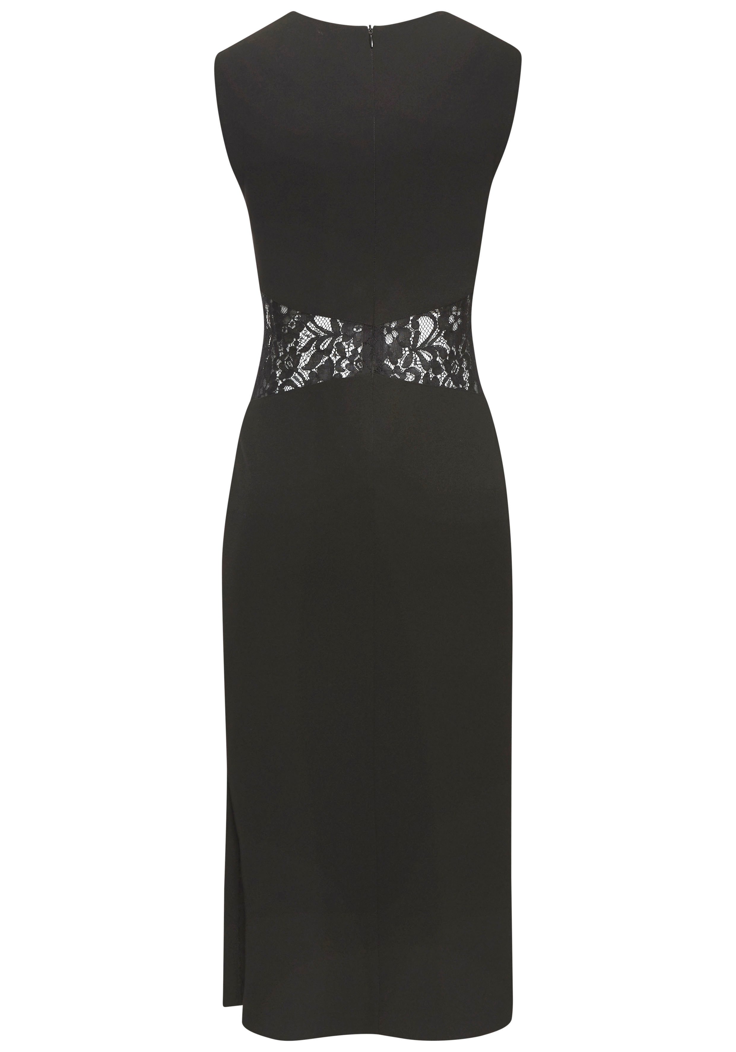 LASCANA Etuikleid mit Spitzeneinsätzen in der Taille