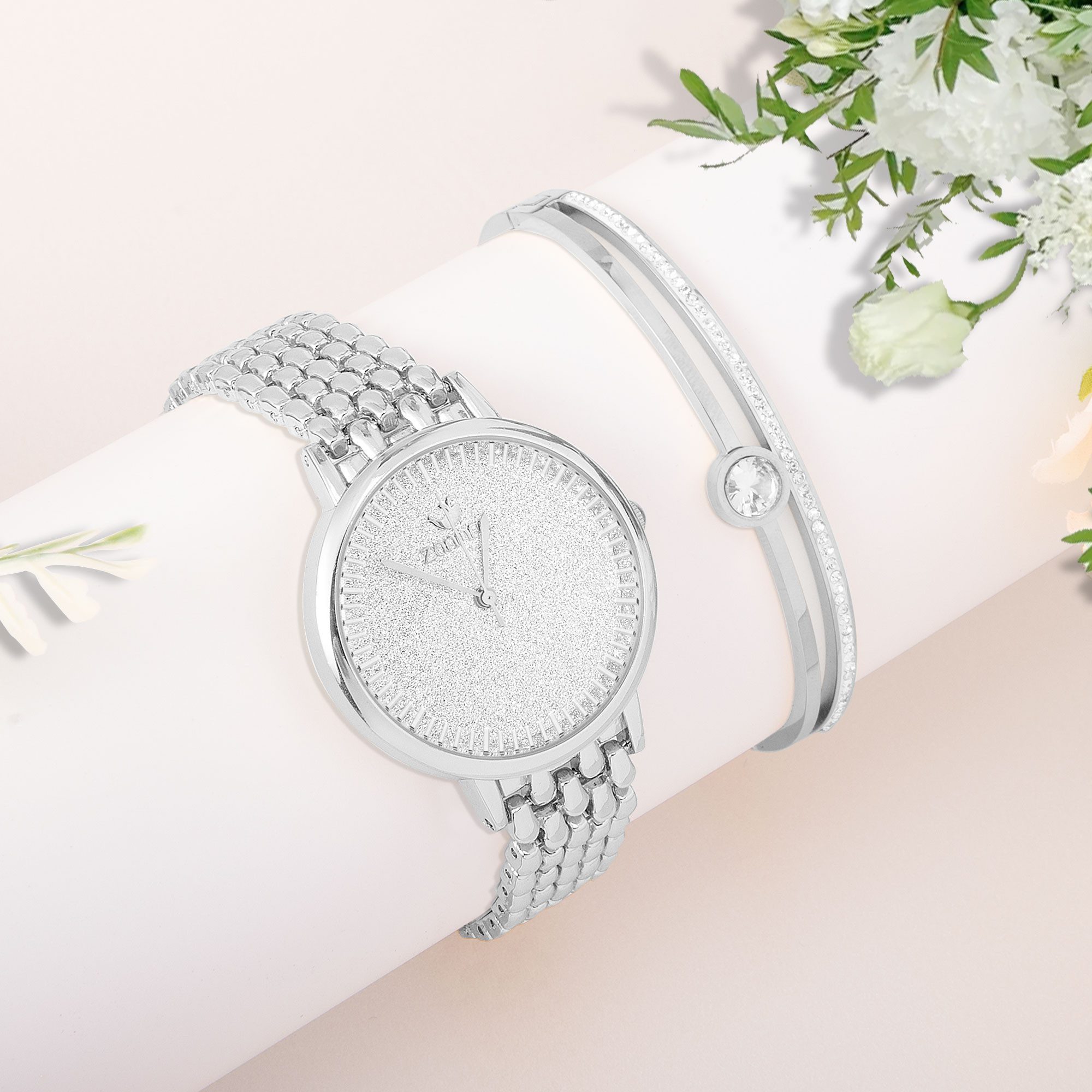 ibettertec Quarzuhr Elegantes Damen Schmuckset mit Damenarmbanduhr,Edelstah günstig online kaufen