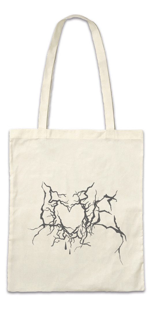Beuteltasche Love Blackmetal Typo Stofftasche Black Norwegian True Metal Death Dark