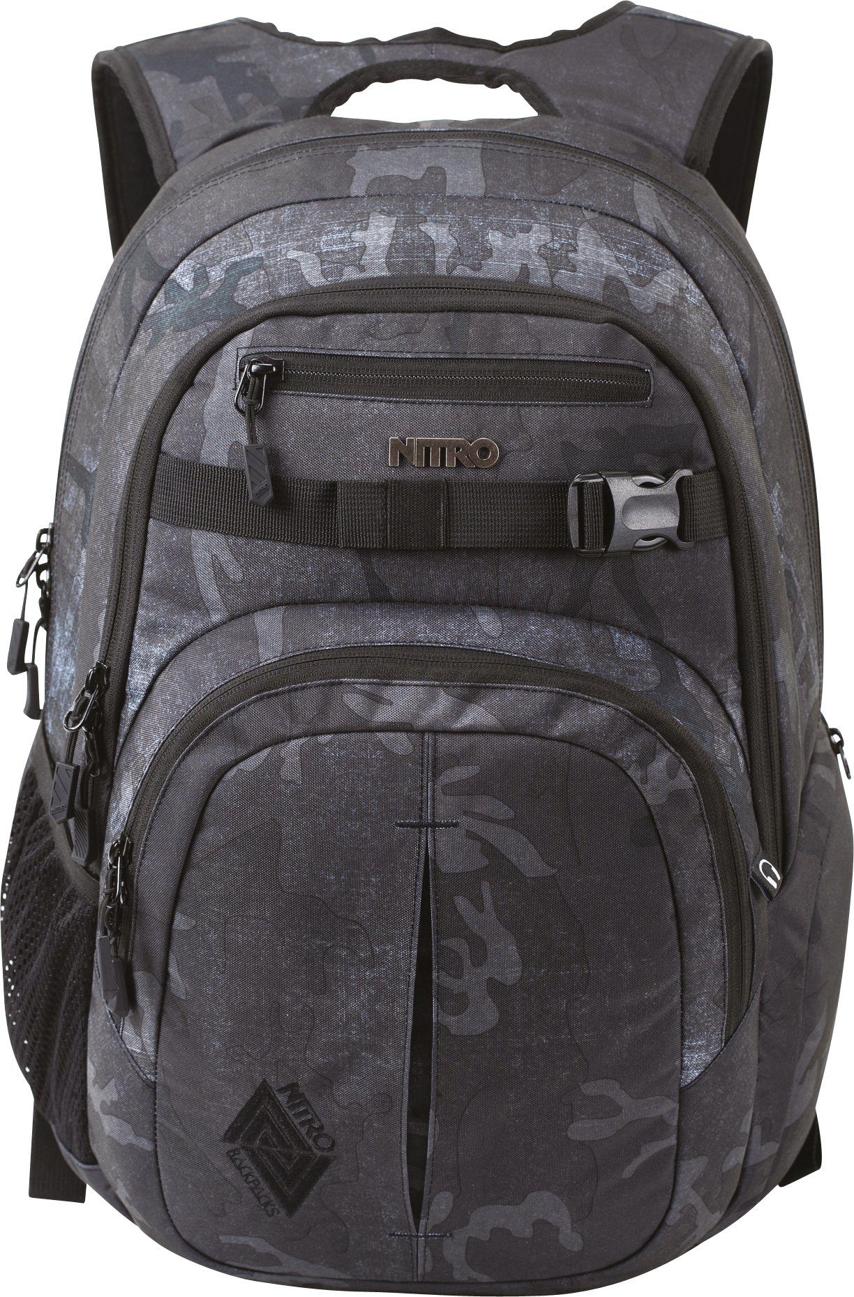 Schule, Freizeit, Schulrucksack Arbeit NITRO Alltagsrucksack, Rucksack camo forged für Chase, und Reise