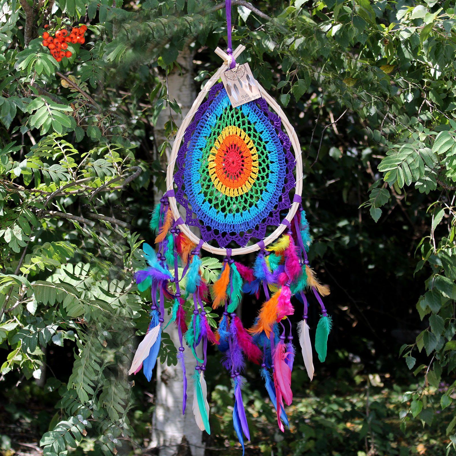 Bali-Homedecor Ловец снов Bali-Traumfänger - Große bunte Träne