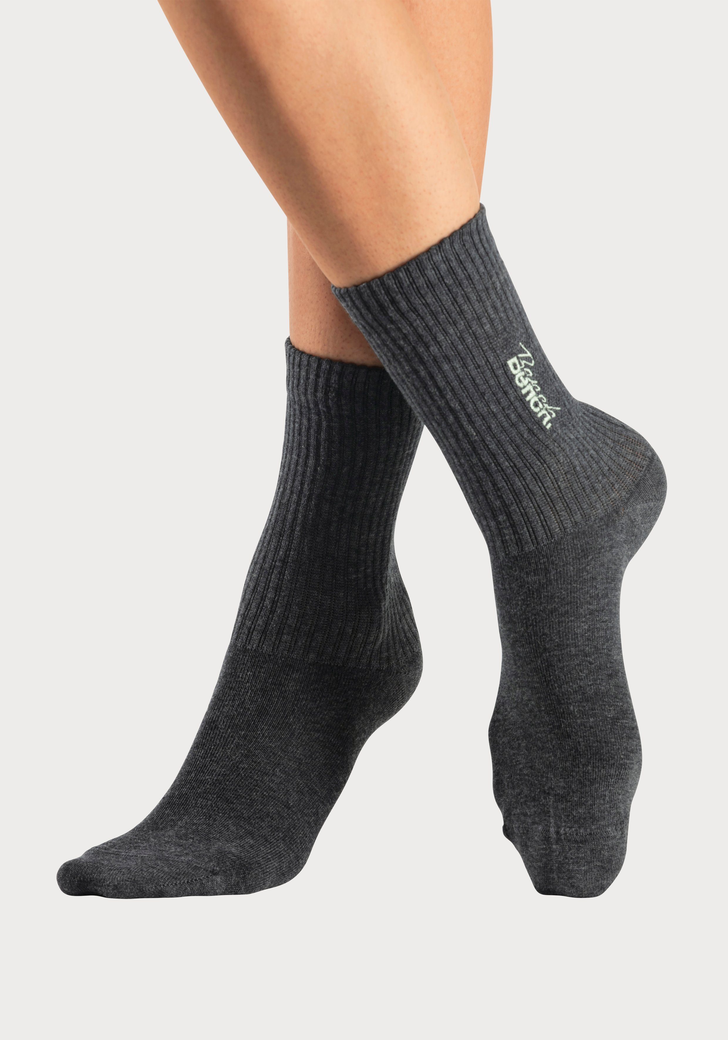 Bench. Basicsocken (Packung, 3-Paar) mit Bench Logo Stickerei