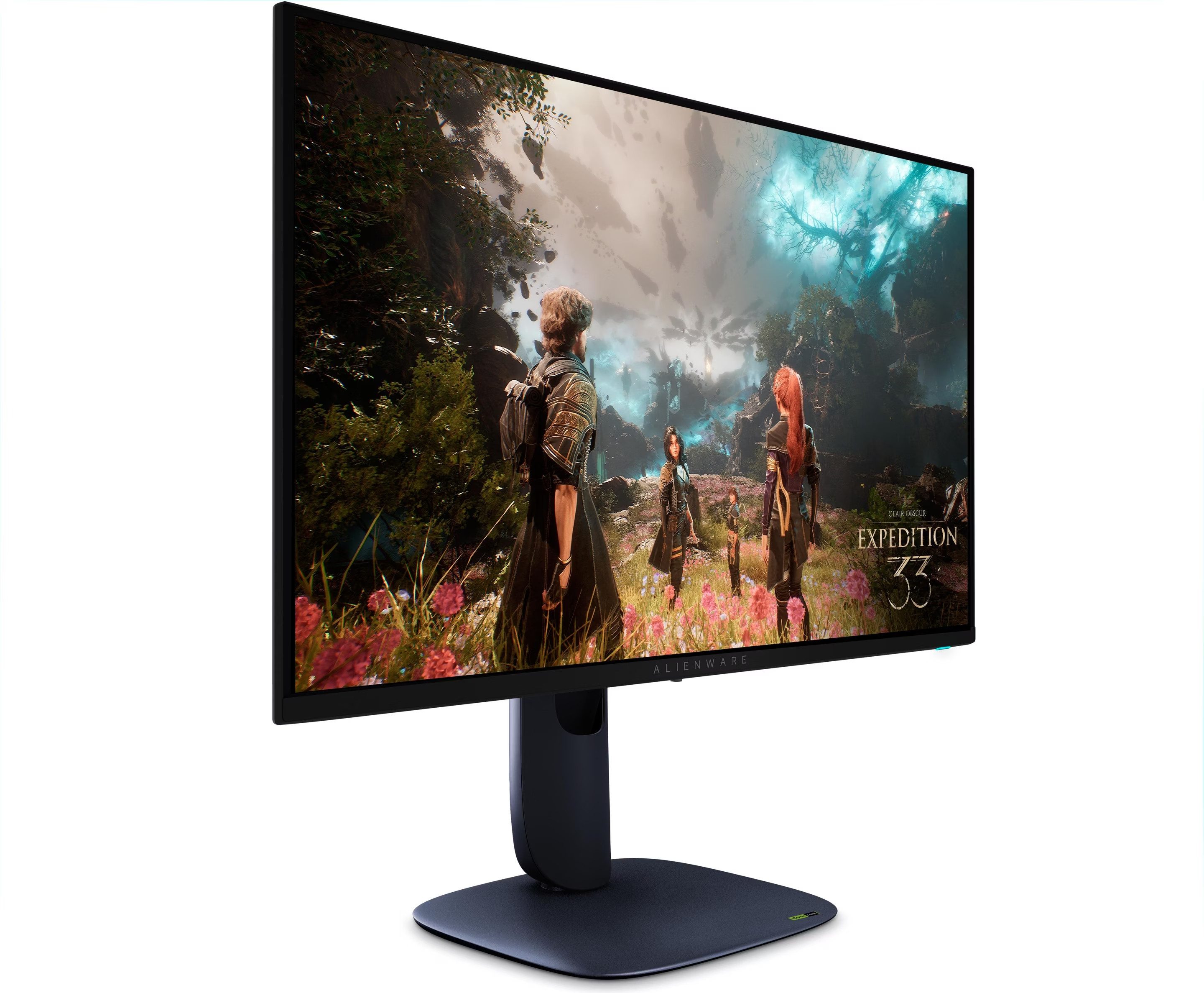 Dell Alienware AW2725Q Gaming-Monitor (2560 × 1440 px, QHD, 0,03 ms Reaktionszeit, 240 Hz, QD-OLED, QD-OLED gebogen, 240 Hz, G-SYNC/FreeSync, Anti-Glare, AlienFX)