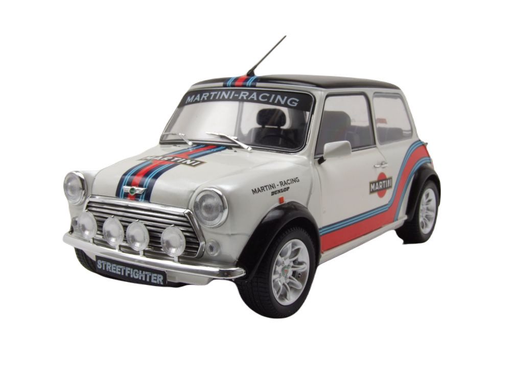 Modellauto Mini Cooper Sport Martini Evo 1998 weiß 1:18 Solido