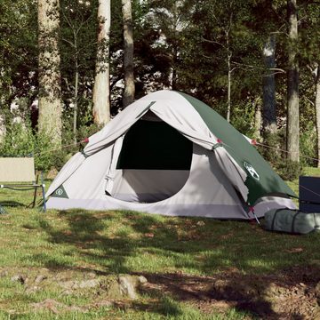 vidaXL Vorzelt Kuppel-Campingzelt 4 Personen Grün Wasserdicht, (1 tlg)