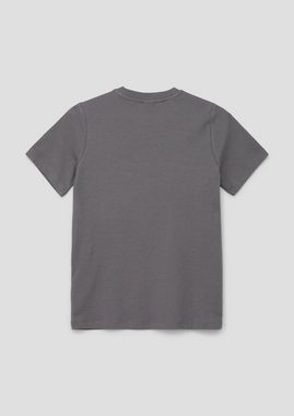 s.Oliver Kurzarmshirt T-Shirt aus Mesh-Fabric