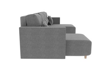 99rooms Wohnlandschaft Skan, U-Form, Sofa, Kissen