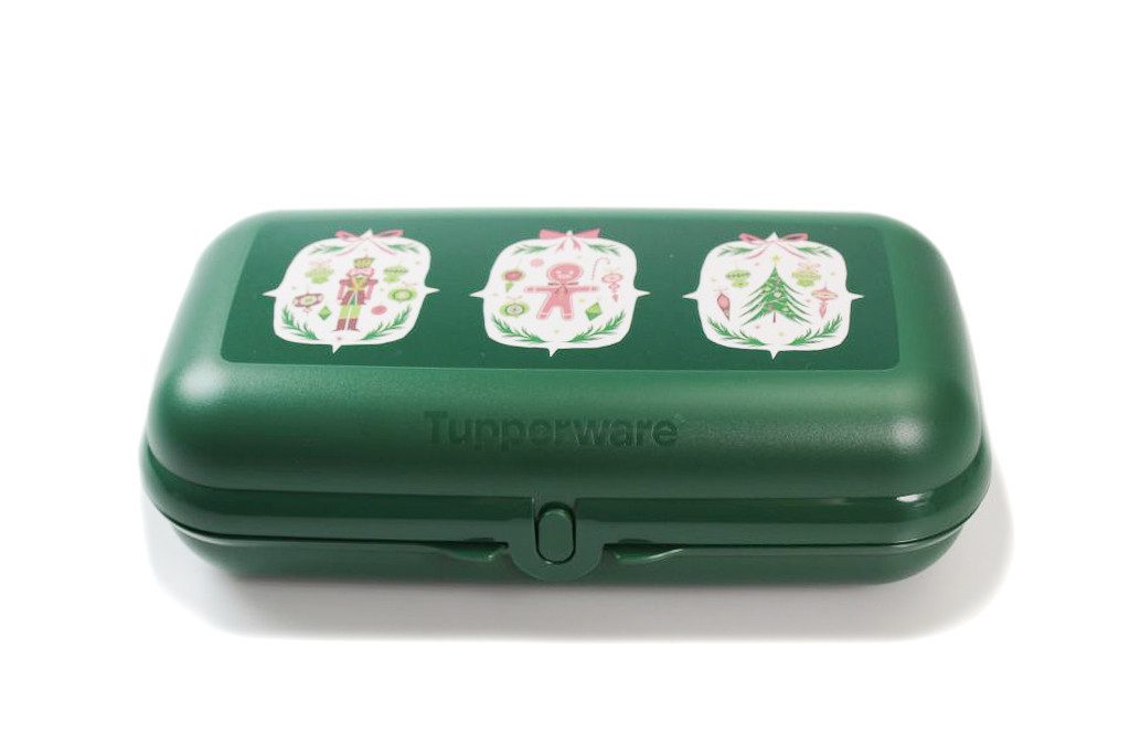 TUPPERWARE Lunchbox Maxi-Twin dunkelgrün Weihnachten Brotdose Behälter
