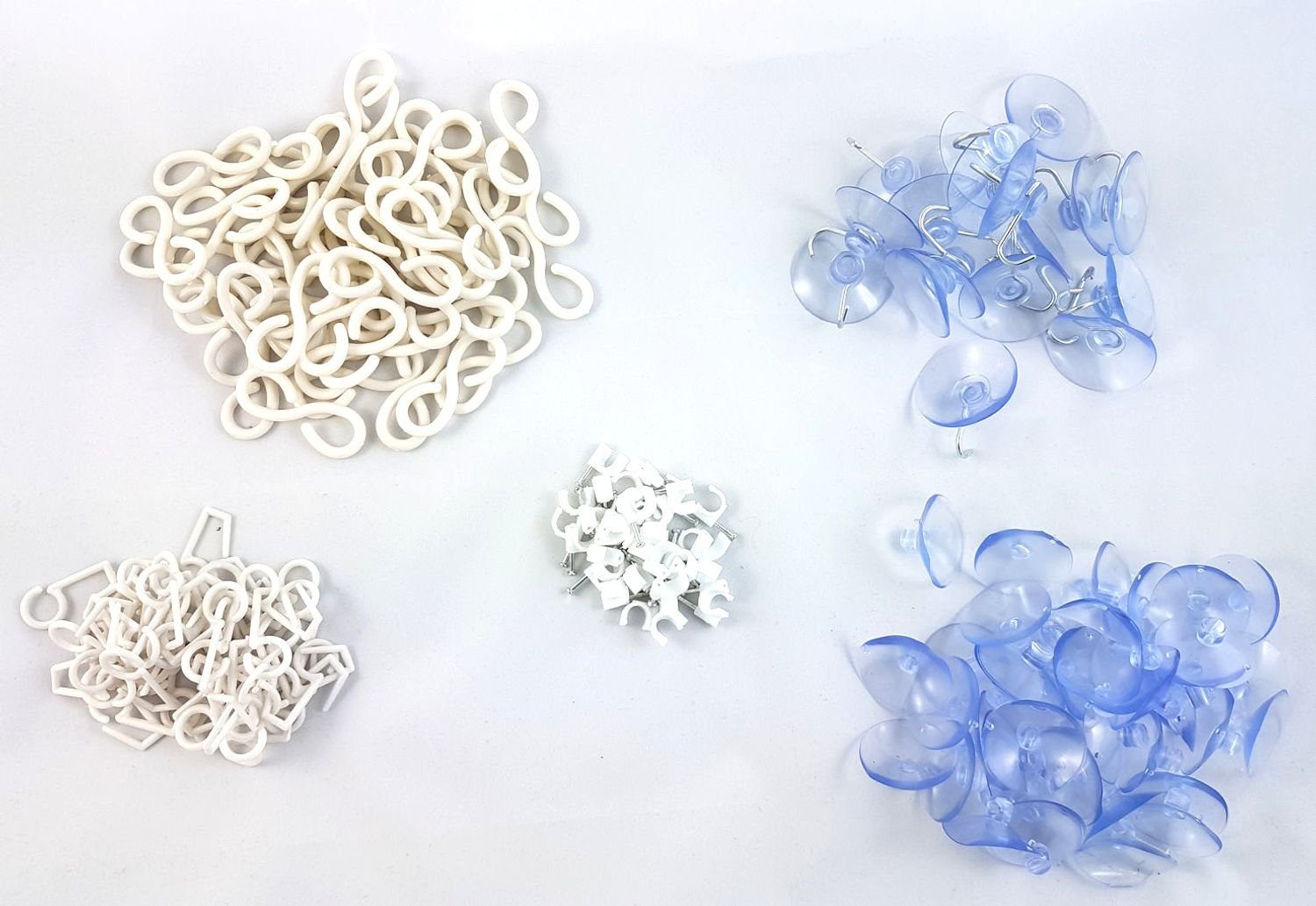 Lichterkette Befestigungsset für Lichterketten 202 Teile Saugnäpfe Haken Clips